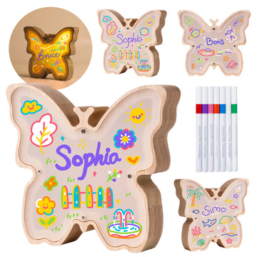 Butterfly Lamp Kit: DIY, Paintable, Perfect for Kids