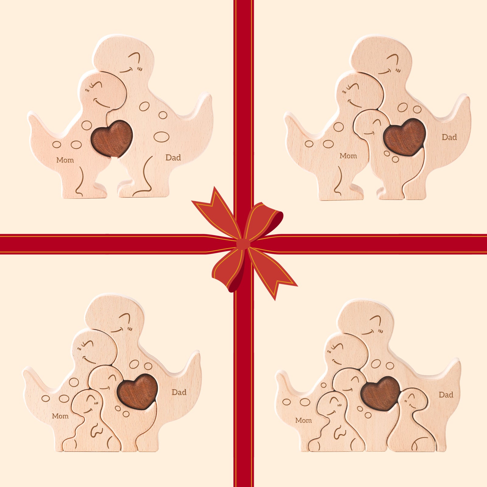 Dinosaur Puzzle Set: Prehistoric Adventure Gift for Family, Kids Room Decor