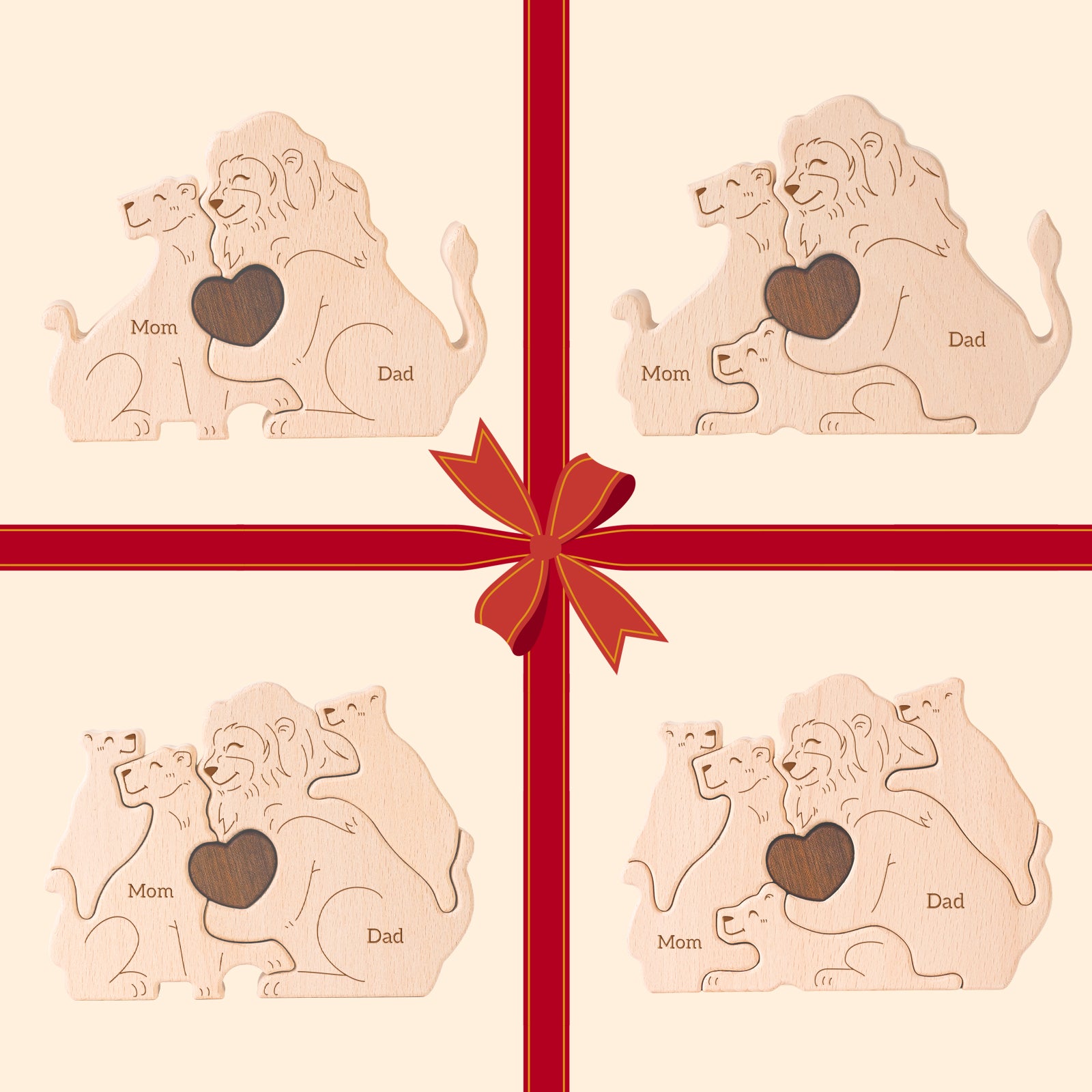 Lion Family Puzzle: Jungle Decor, Symbol of Strength