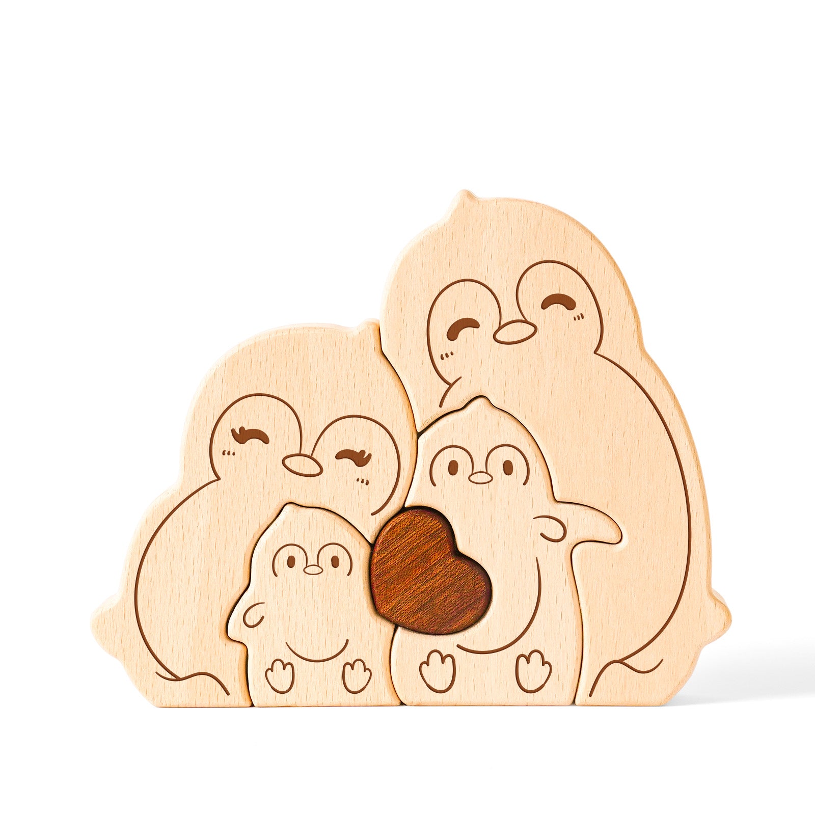 Penguin Family Puzzle: Adorable Home Decor, Heartwarming Family Gift