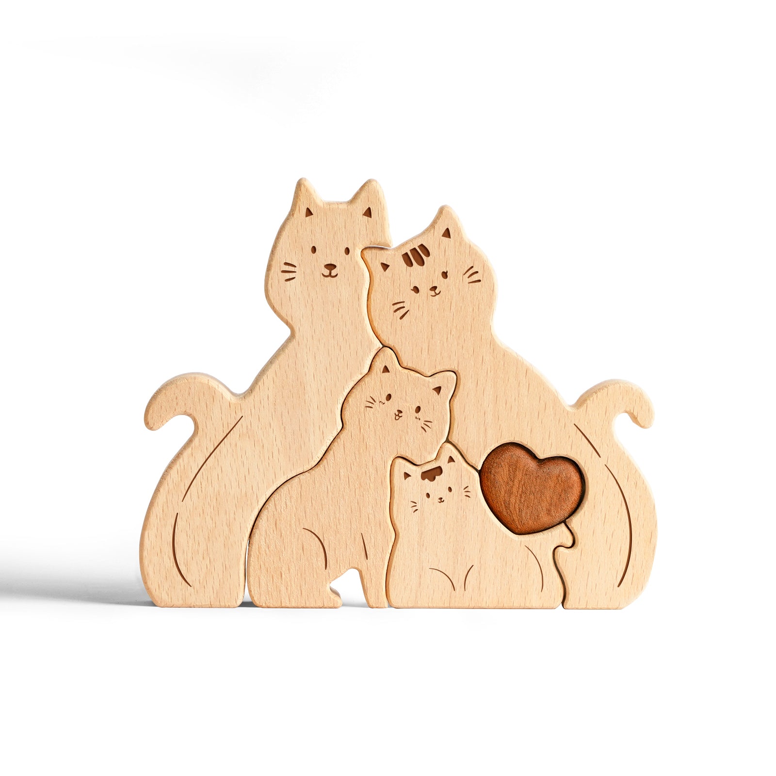Cat Family Puzzle Set: Adorable, Heartwarming Home Decor Gift