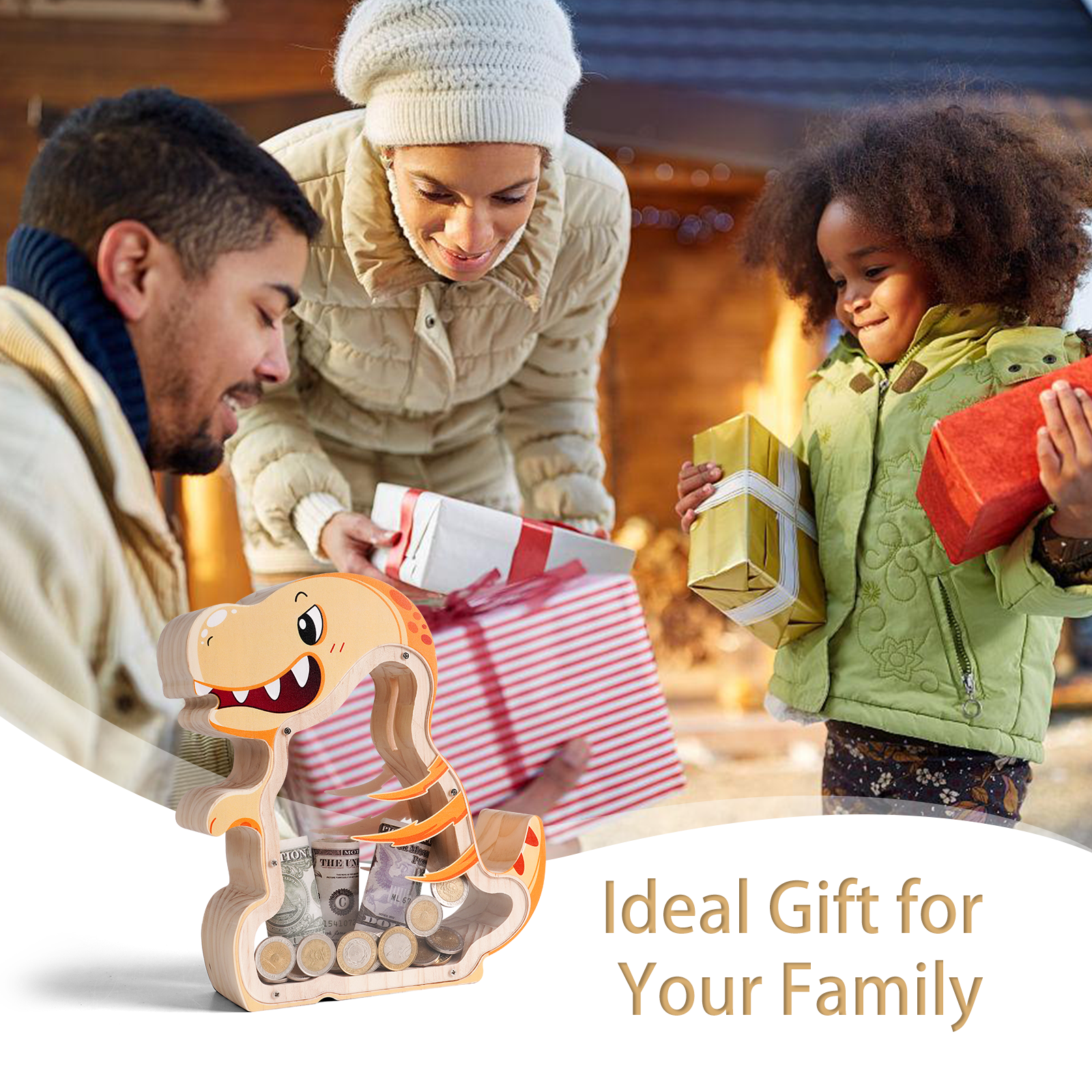 T-Rex Coin Bank: Fun, Decorative Kids' Gift