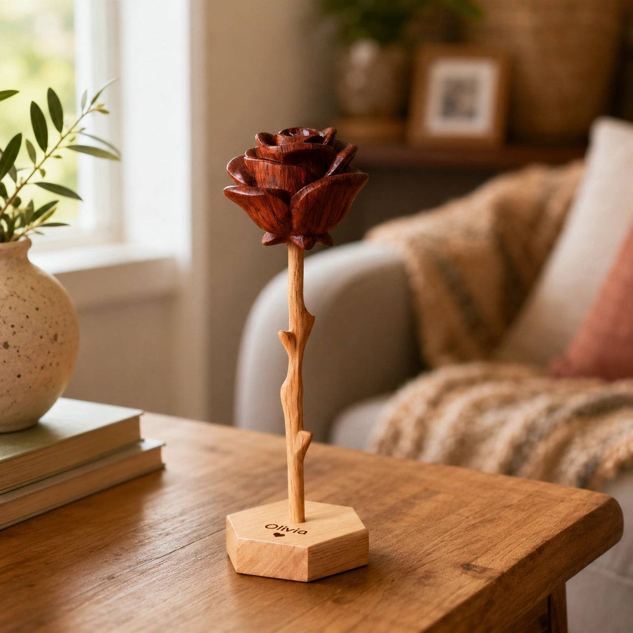 Eternal Love Wooden Flower Set – The Ideal Keepsake for Your Loved Ones