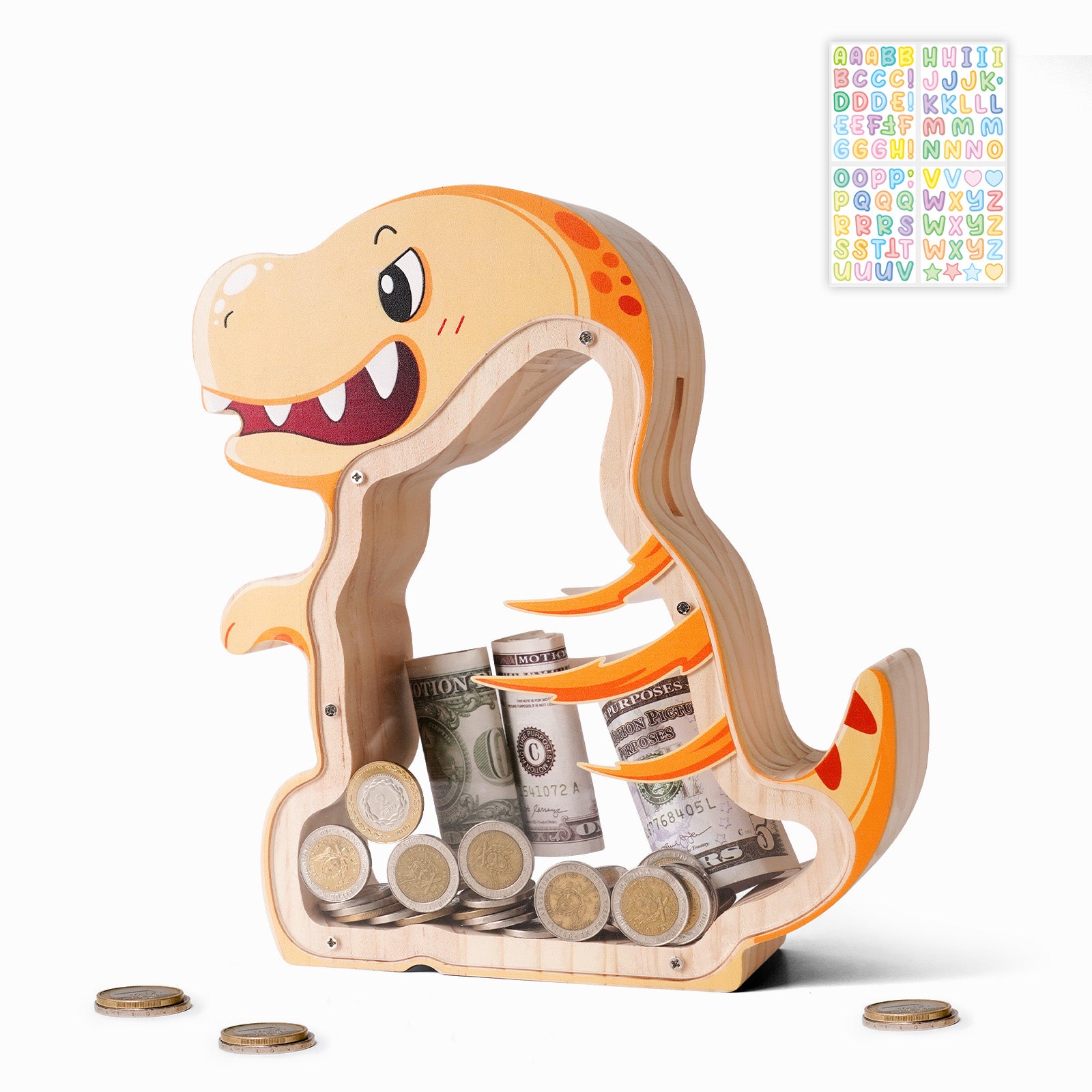 T-Rex Coin Bank: Fun, Decorative Kids' Gift