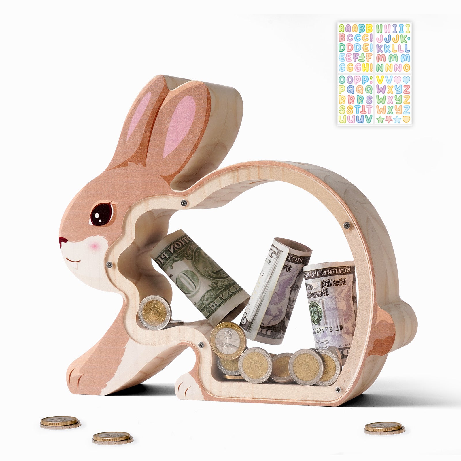 Bunny Coin Bank: Handcrafted, Cute, Perfect Gift