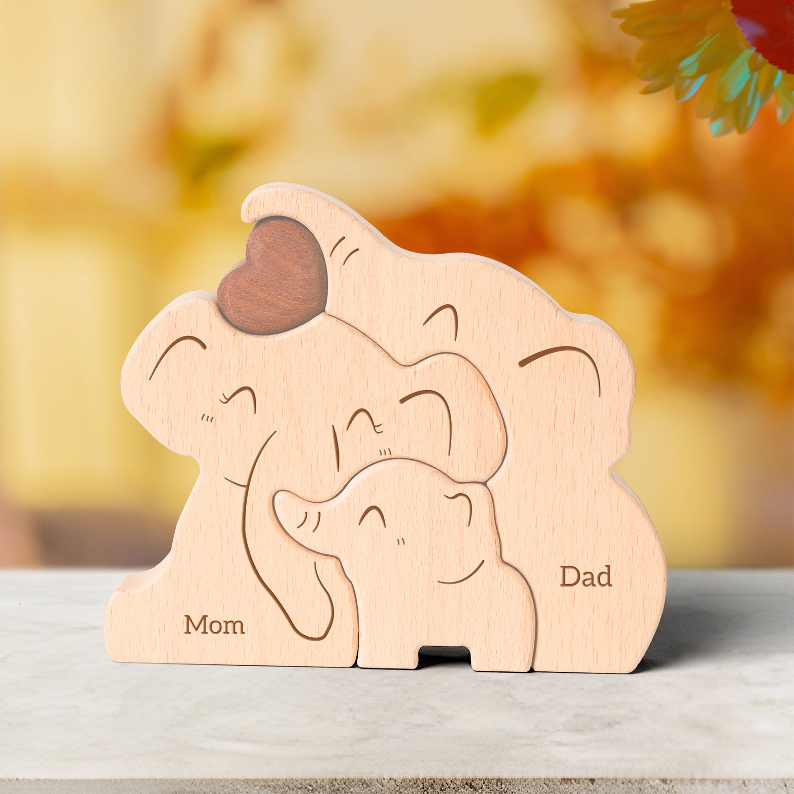Elephant Family Puzzle: Safari Decor, Heartwarming Gift