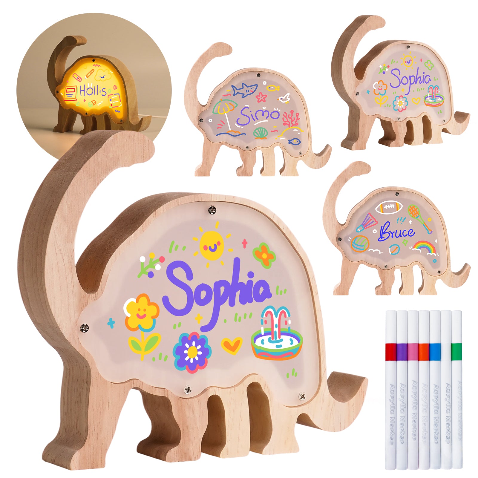 Brachiosaurus Lamp Kit: DIY, Paintable, Perfect Birthday Gift