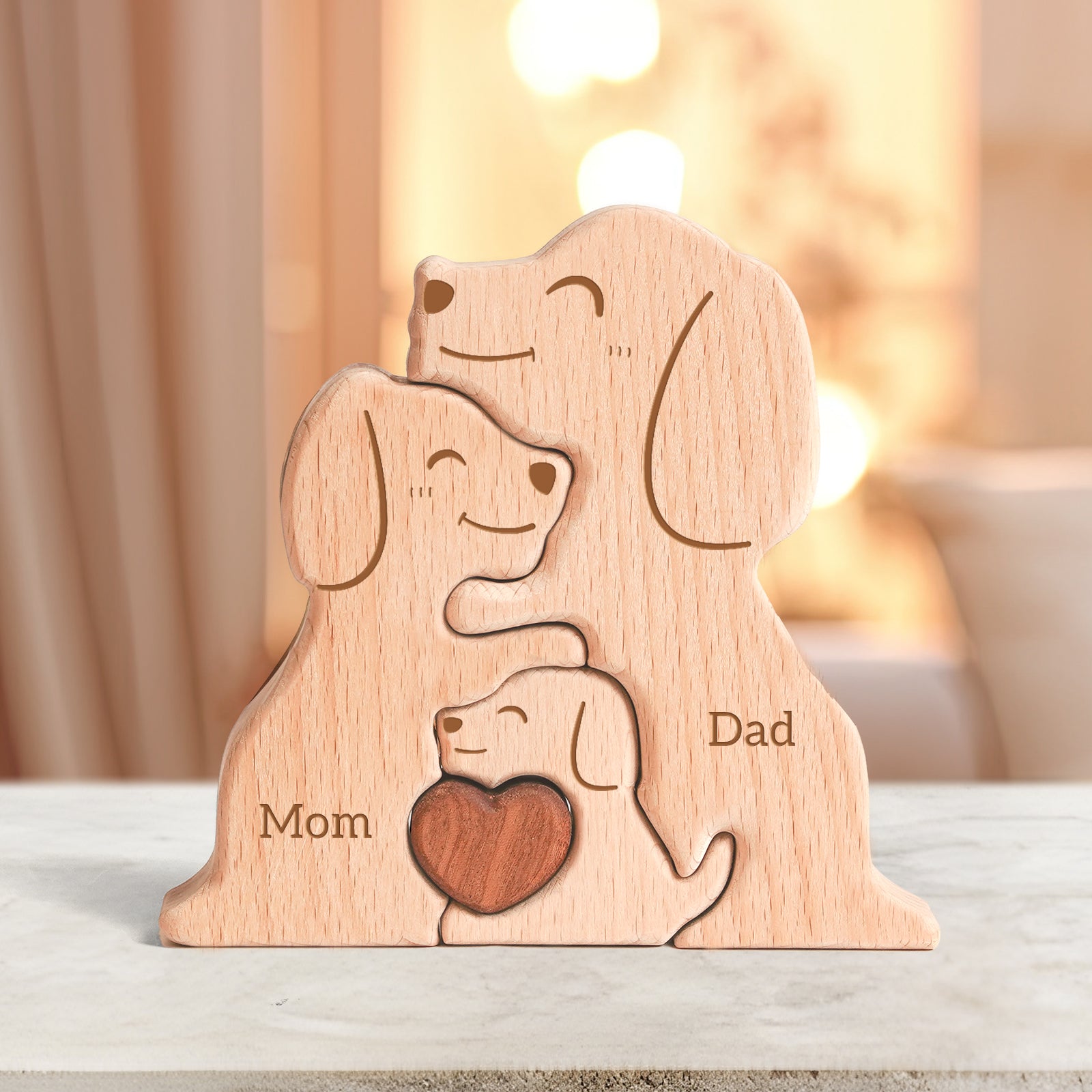 Puppy Family Puzzle: Adorable, Heartwarming Home Decor Gift
