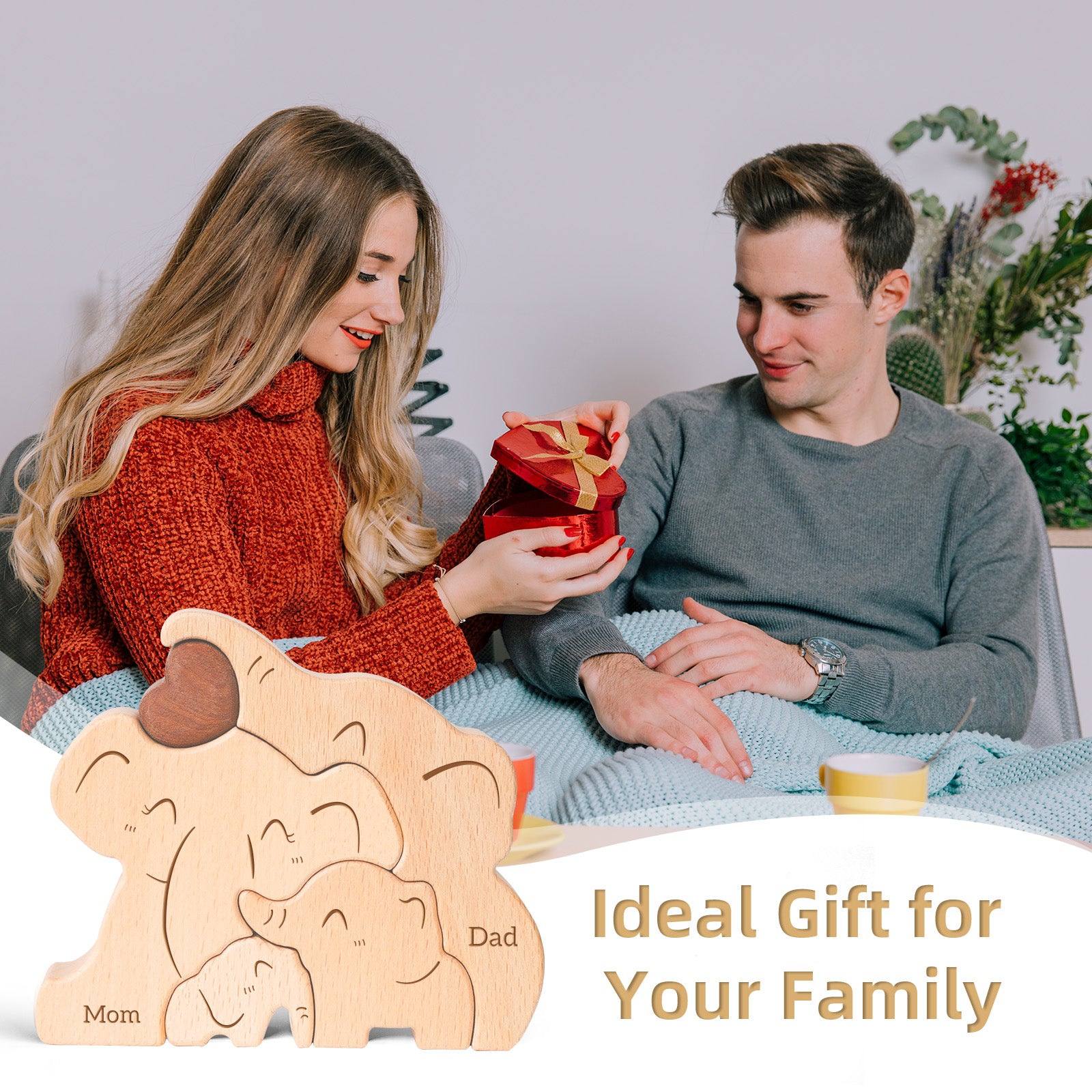 Elephant Family Puzzle: Safari Decor, Heartwarming Gift