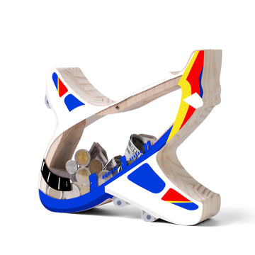 Airplane-Shaped Wooden Piggy Bank – Unique Coin & Cash Saver for Kids, Fun Savings Jar for Boys and Girls