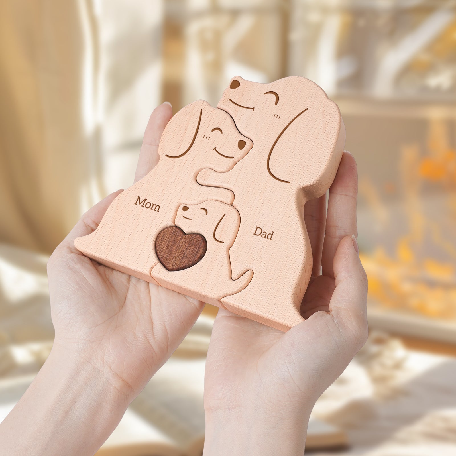 Puppy Family Puzzle: Adorable, Heartwarming Home Decor Gift