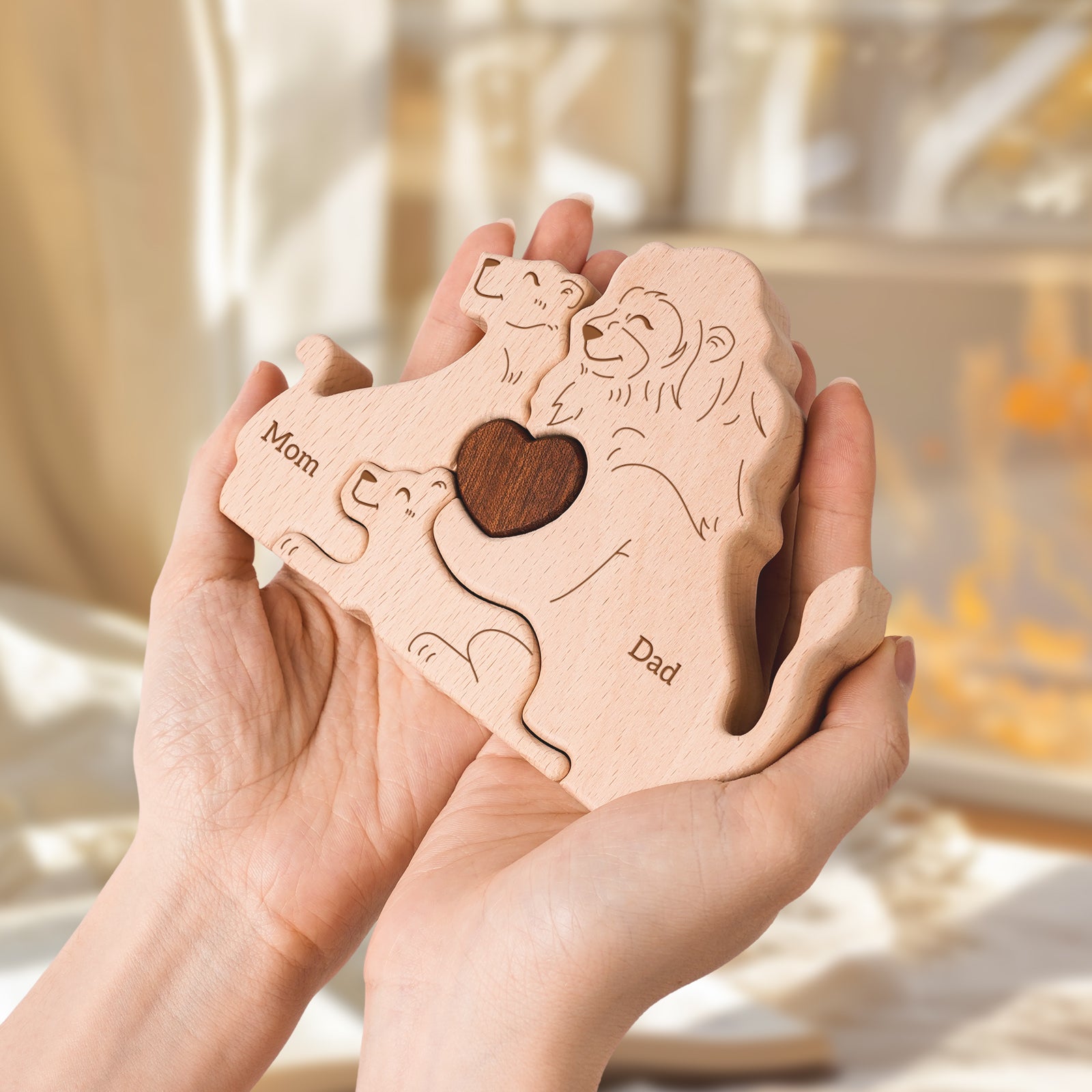 Lion Family Puzzle: Jungle Decor, Symbol of Strength