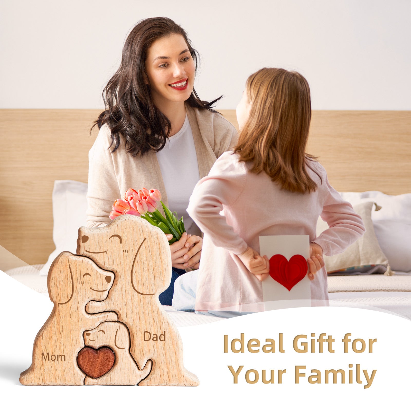 Puppy Family Puzzle: Adorable, Heartwarming Home Decor Gift