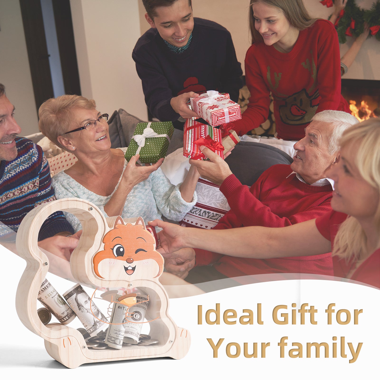 Squirrel Coin Bank: Adorable, Hand-Paintable, Perfect Family Gift