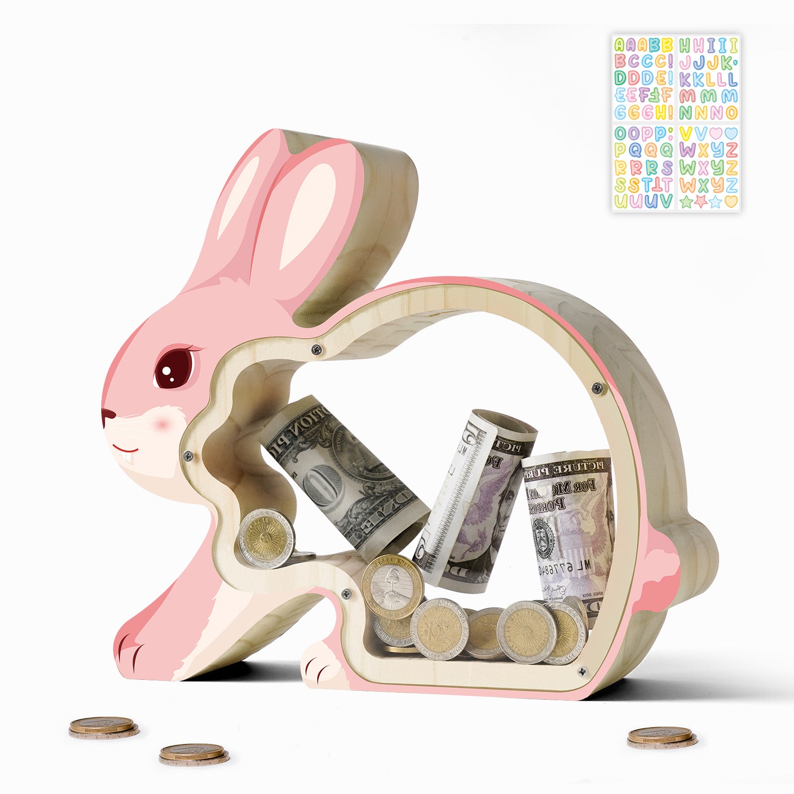 Bunny Coin Bank: Handcrafted, Cute, Perfect Gift