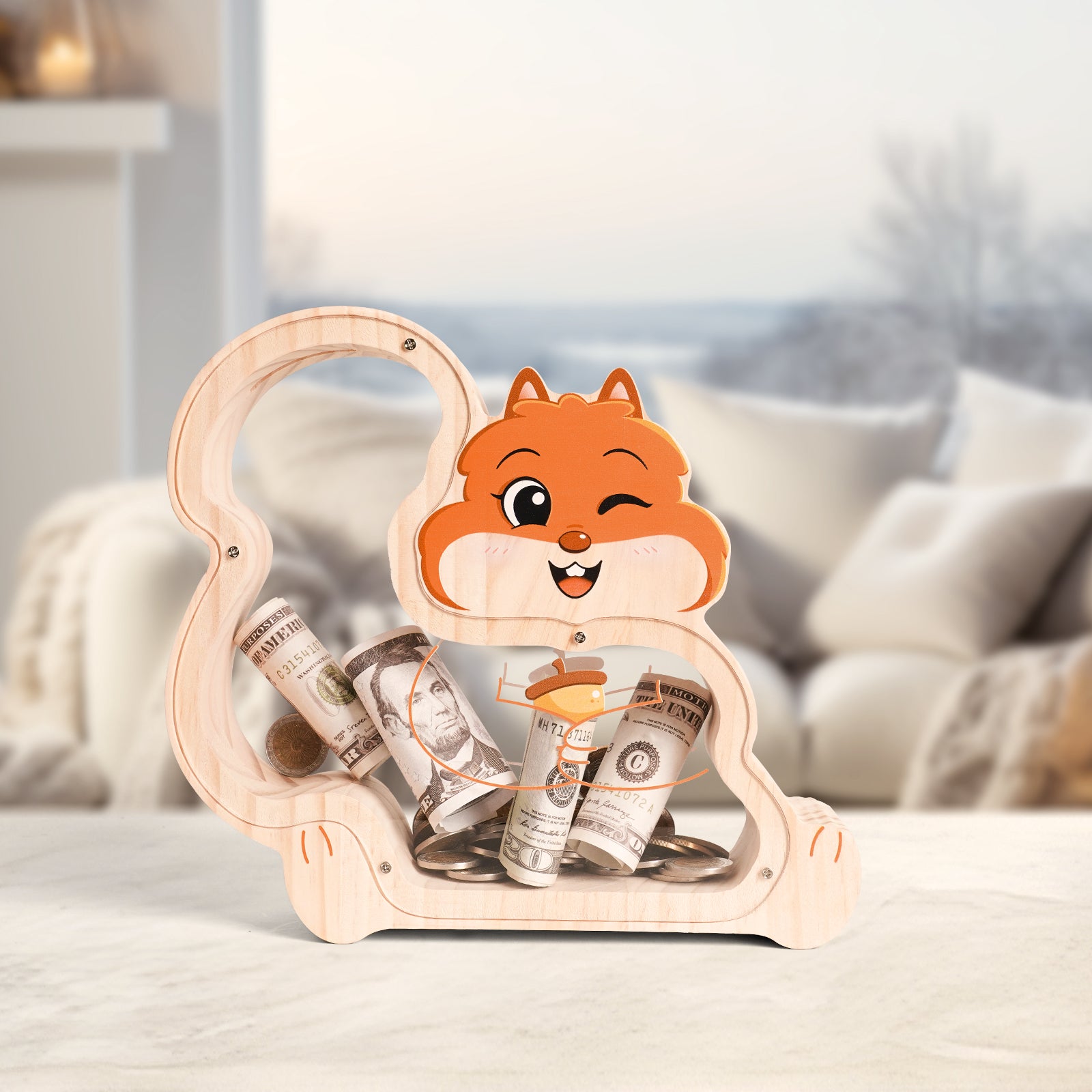 Squirrel Coin Bank: Adorable, Hand-Paintable, Perfect Family Gift