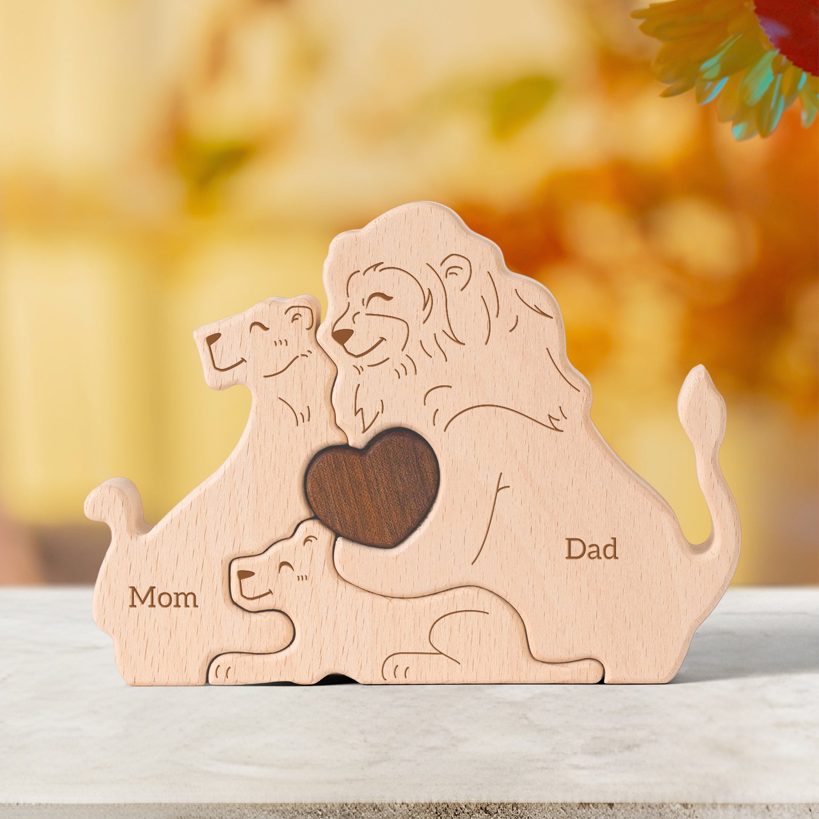 Lion Family Puzzle: Jungle Decor, Symbol of Strength