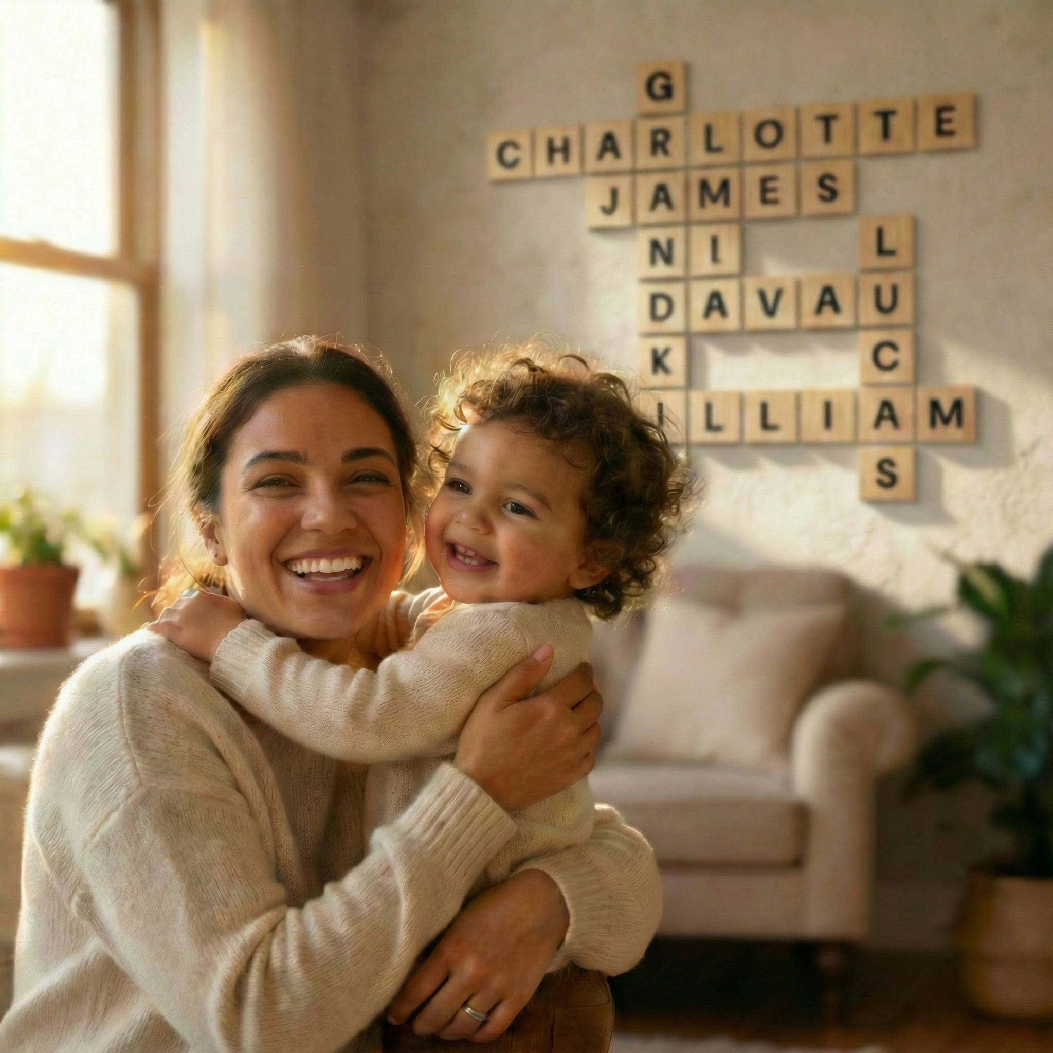 Crossword Family Wall