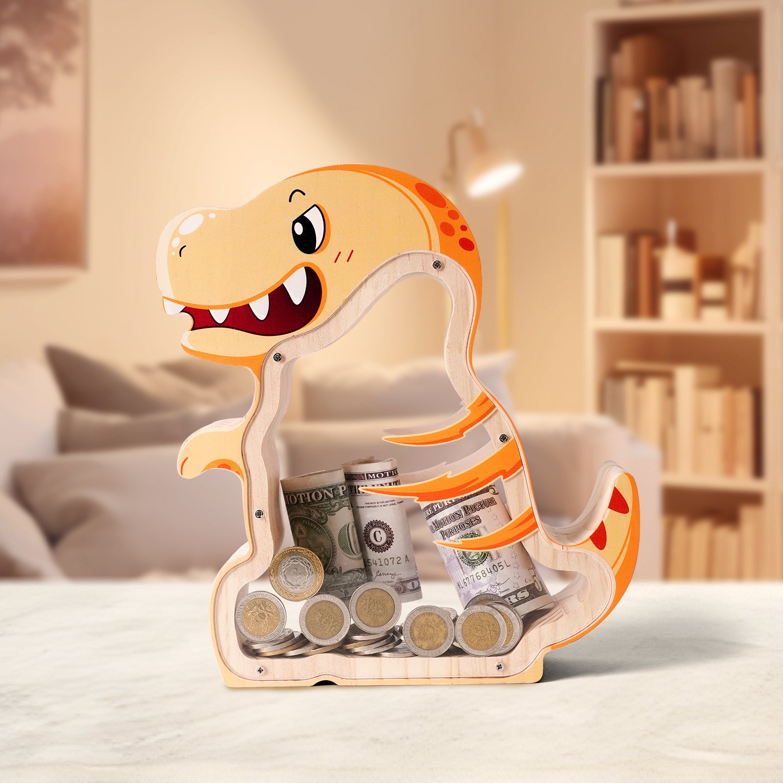 T-Rex Coin Bank: Fun, Decorative Kids' Gift