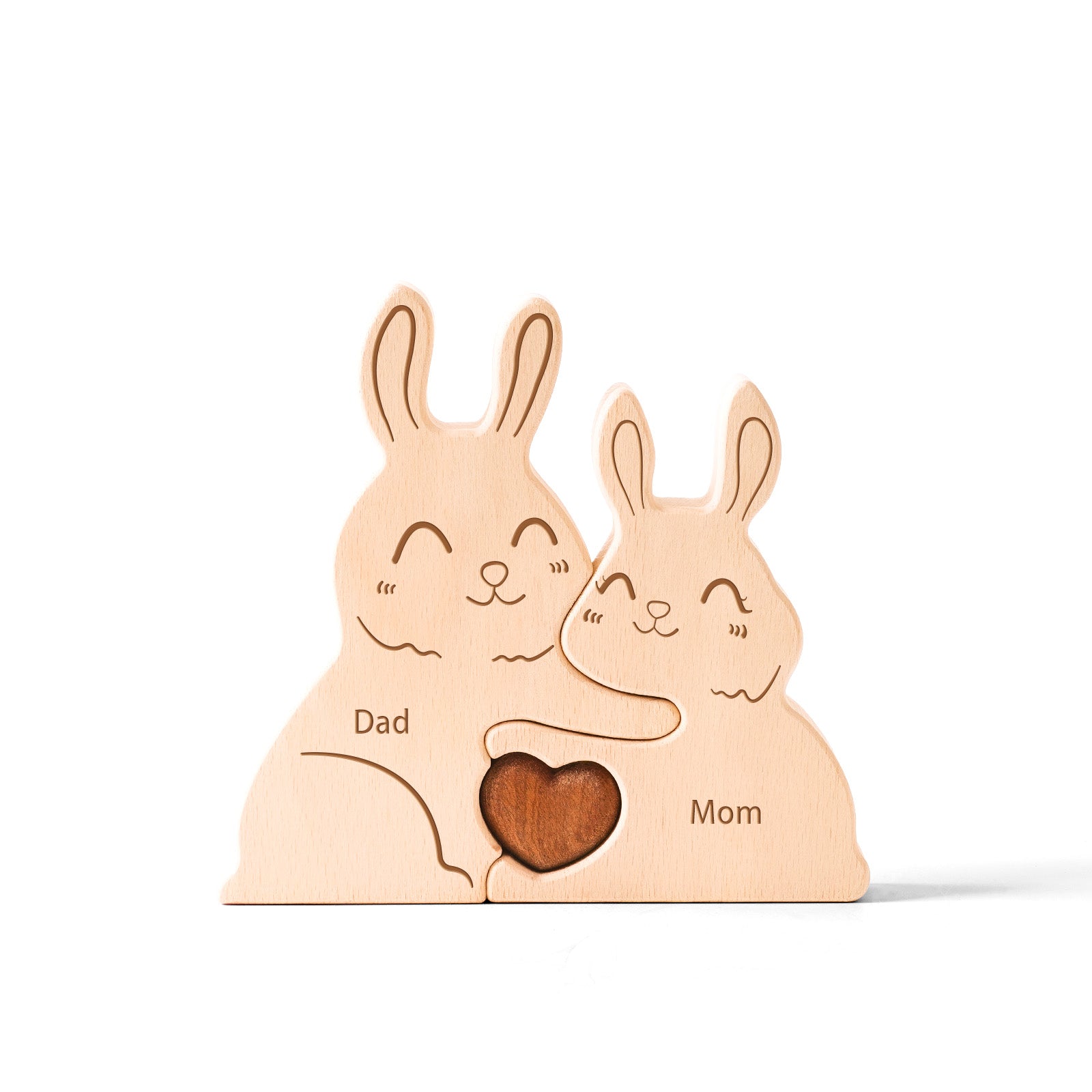 Rabbit Family Puzzle: Whimsical Home Decor, Perfect for Family Bonding