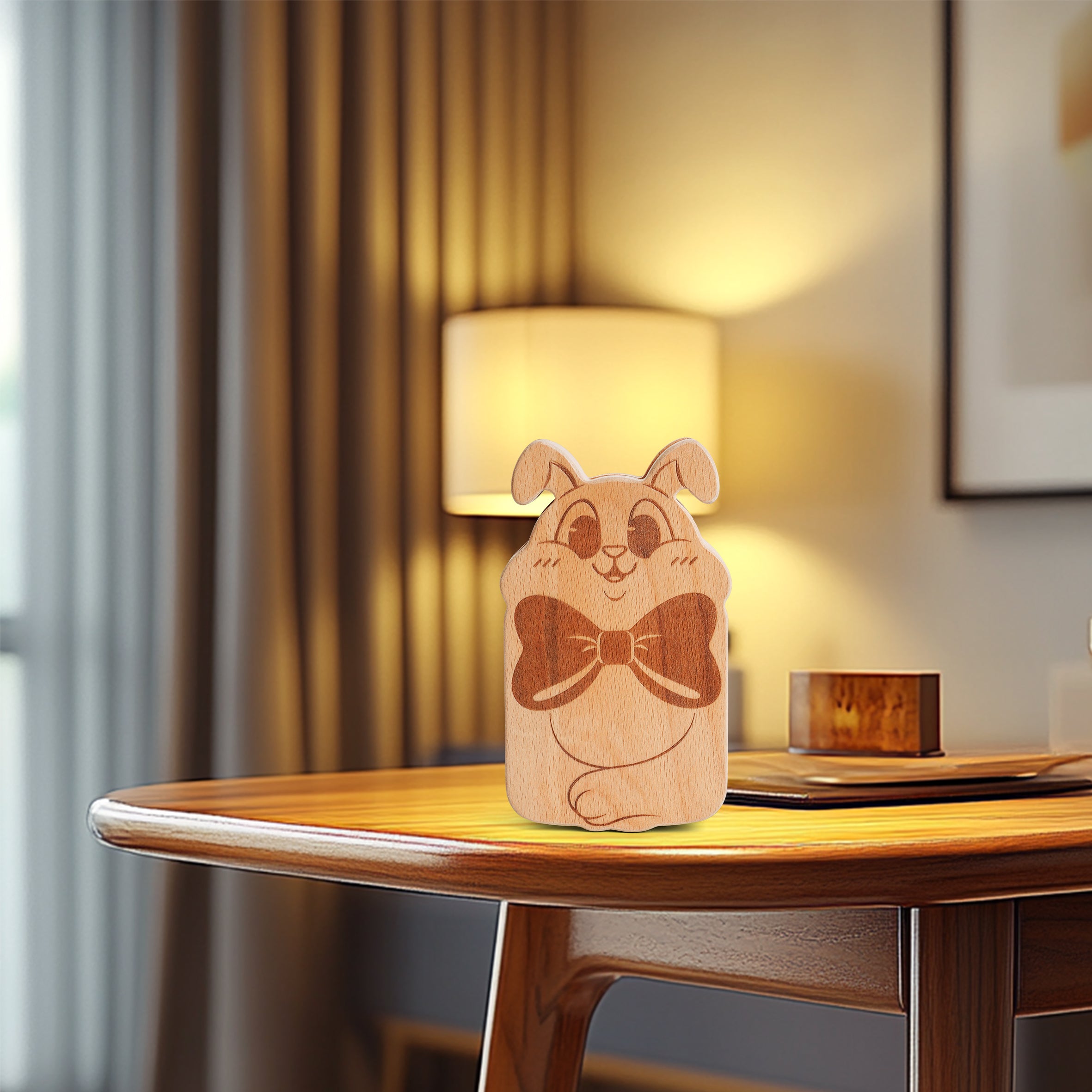 Bunny Wooden Jewelry Box – Whimsical Storage Meets Elegant Functionality