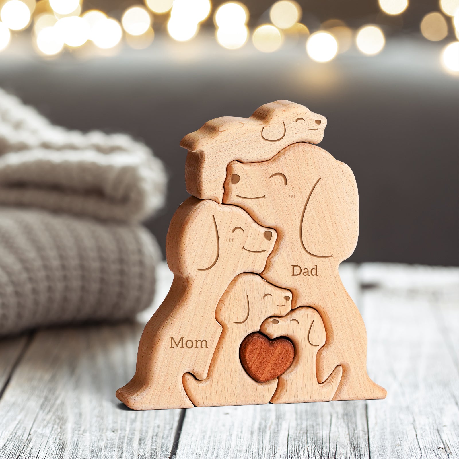 Puppy Family Puzzle: Adorable, Heartwarming Home Decor Gift