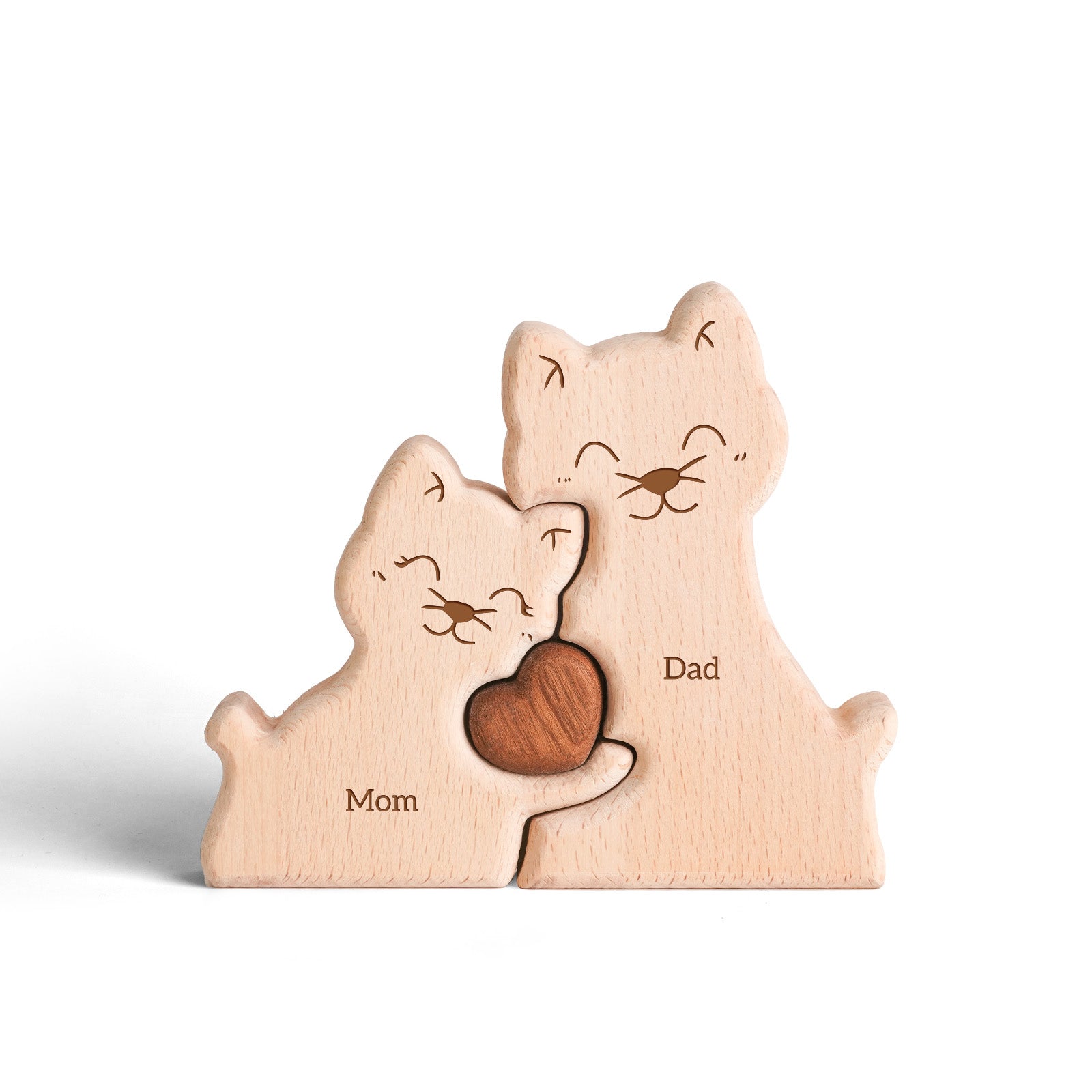 Cat Family Puzzle Set: Adorable, Heartwarming Home Decor Gift