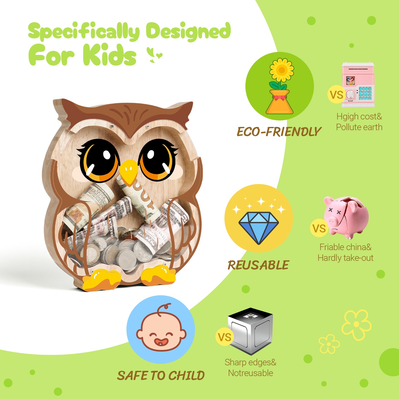 Owl Coin Bank