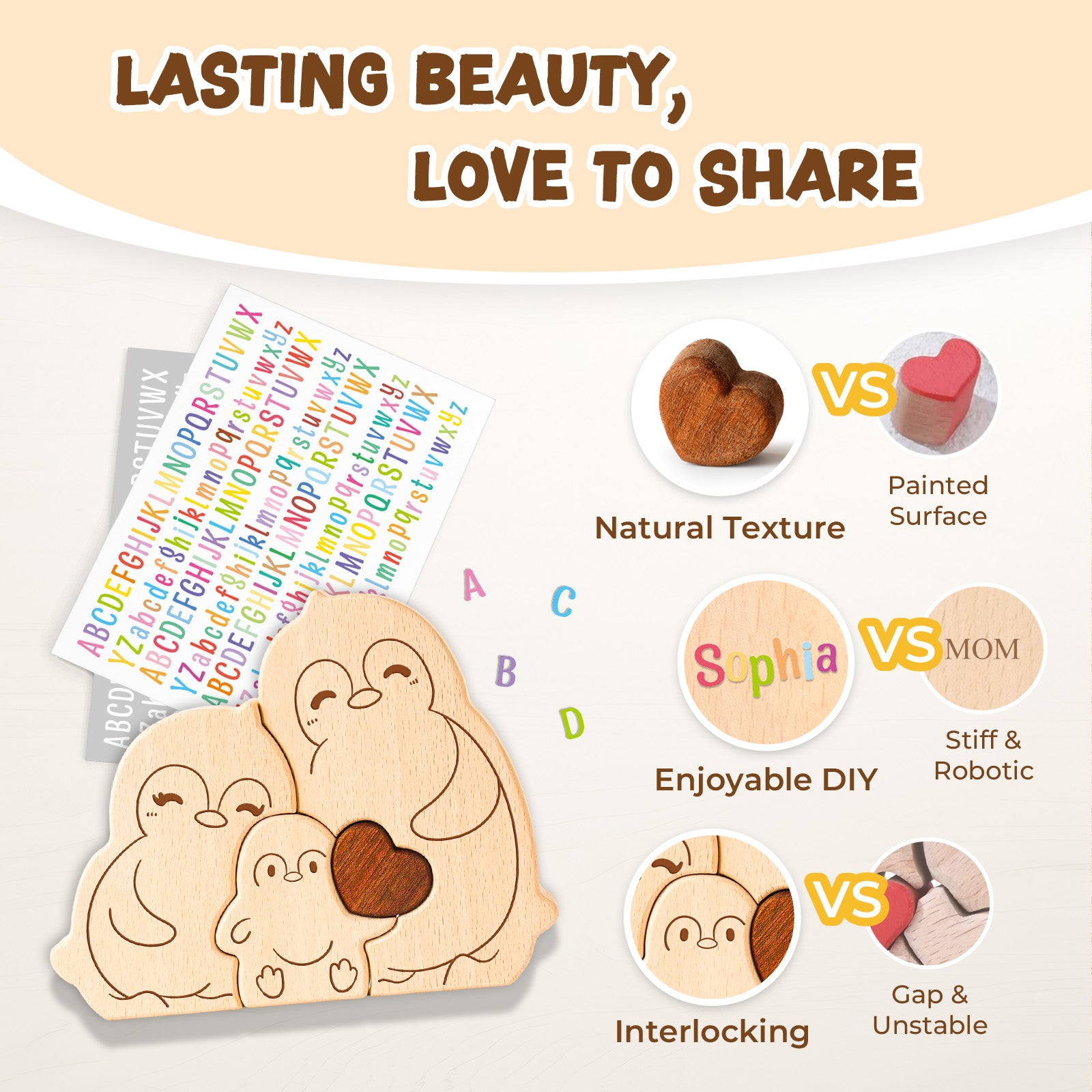 Penguin Family Puzzle: Adorable Home Decor, Heartwarming Family Gift