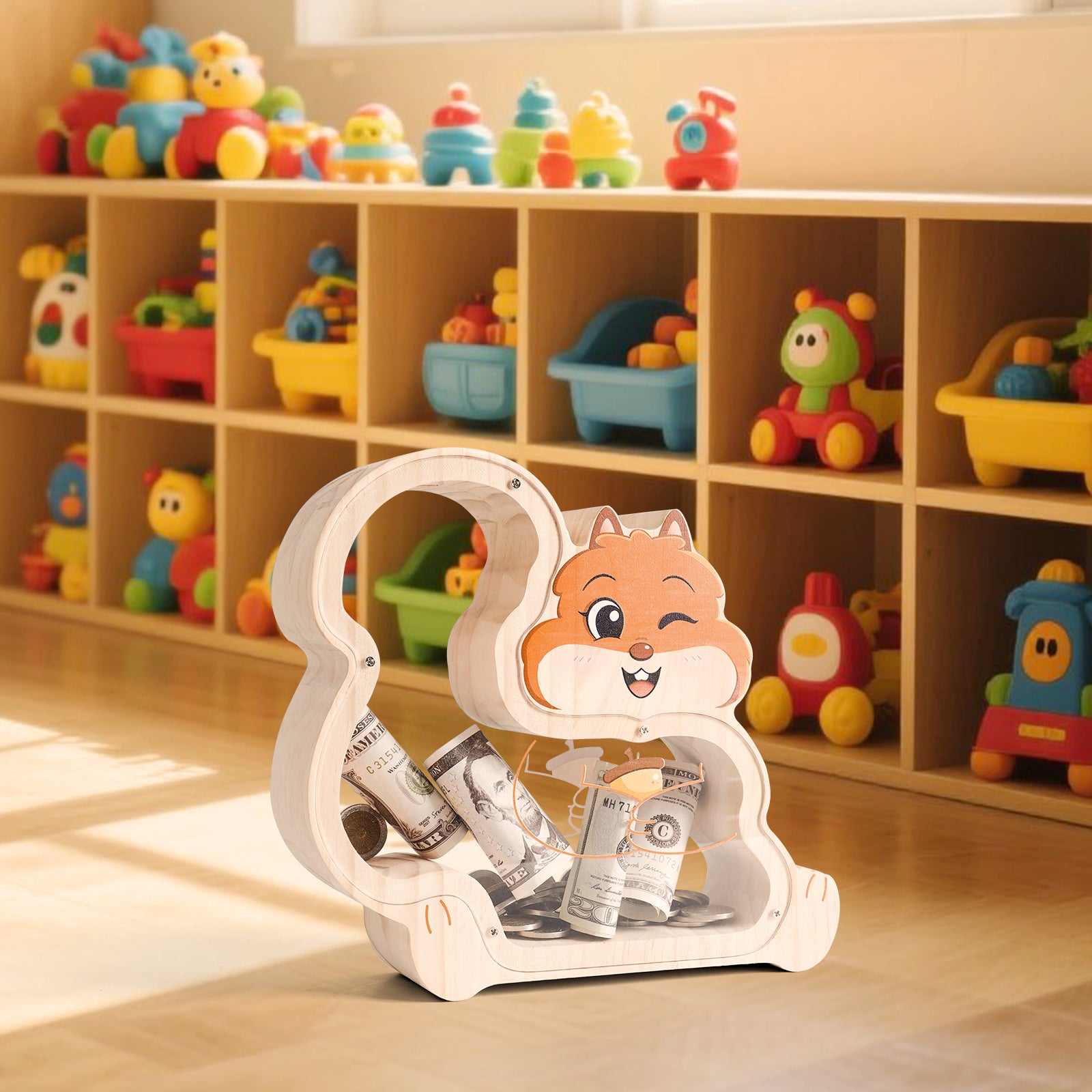 Squirrel Coin Bank: Adorable, Hand-Paintable, Perfect Family Gift