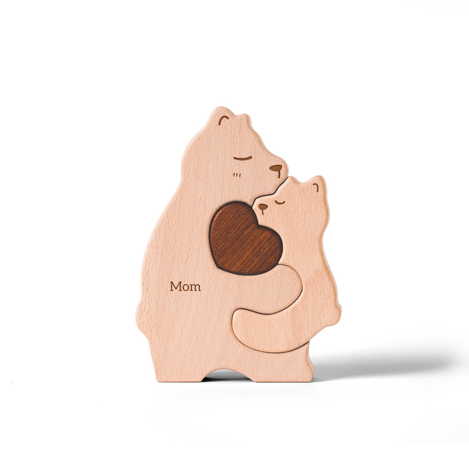 Bear Family Puzzle: Cozy Decor, Rustic Family Gift
