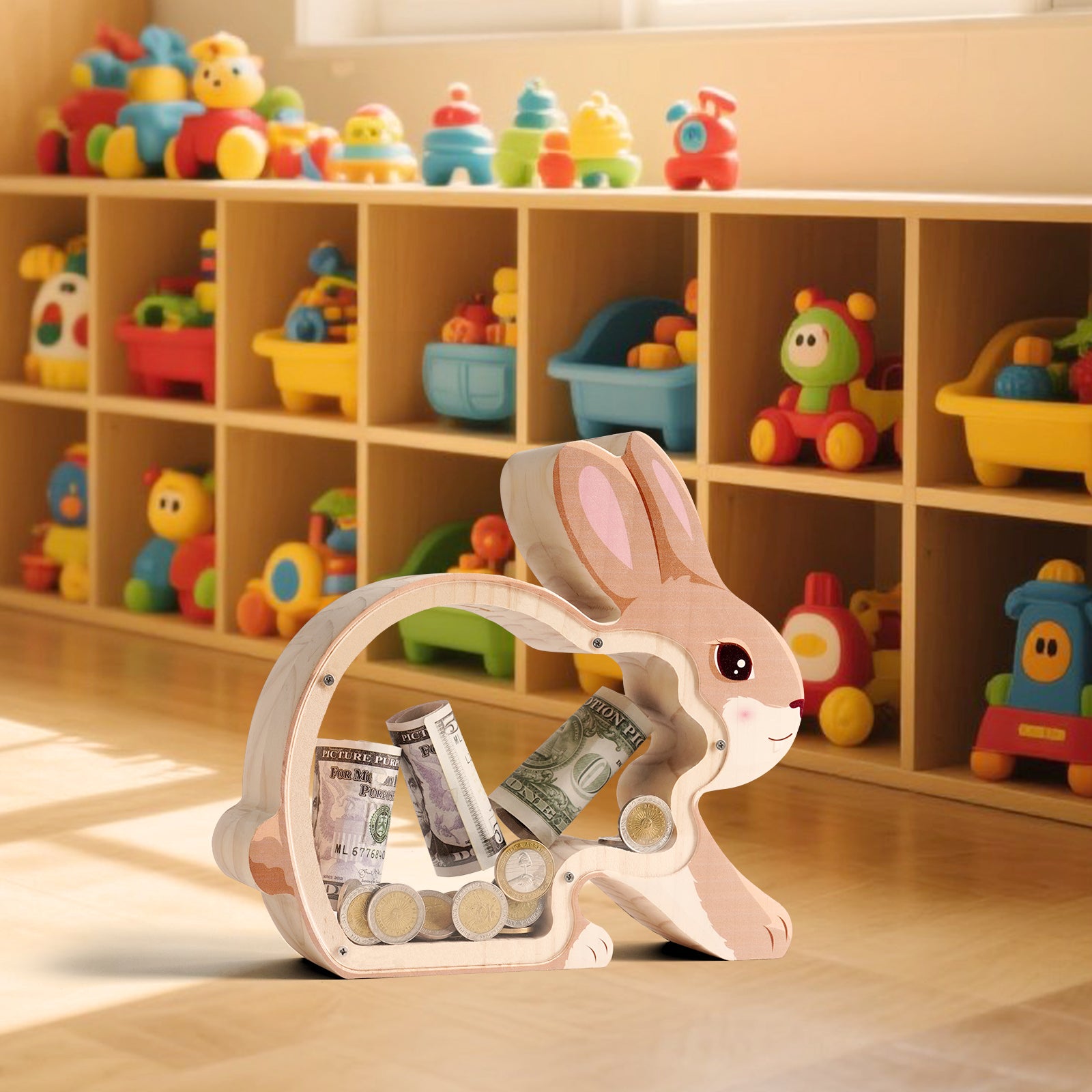 Bunny Coin Bank: Handcrafted, Cute, Perfect Gift