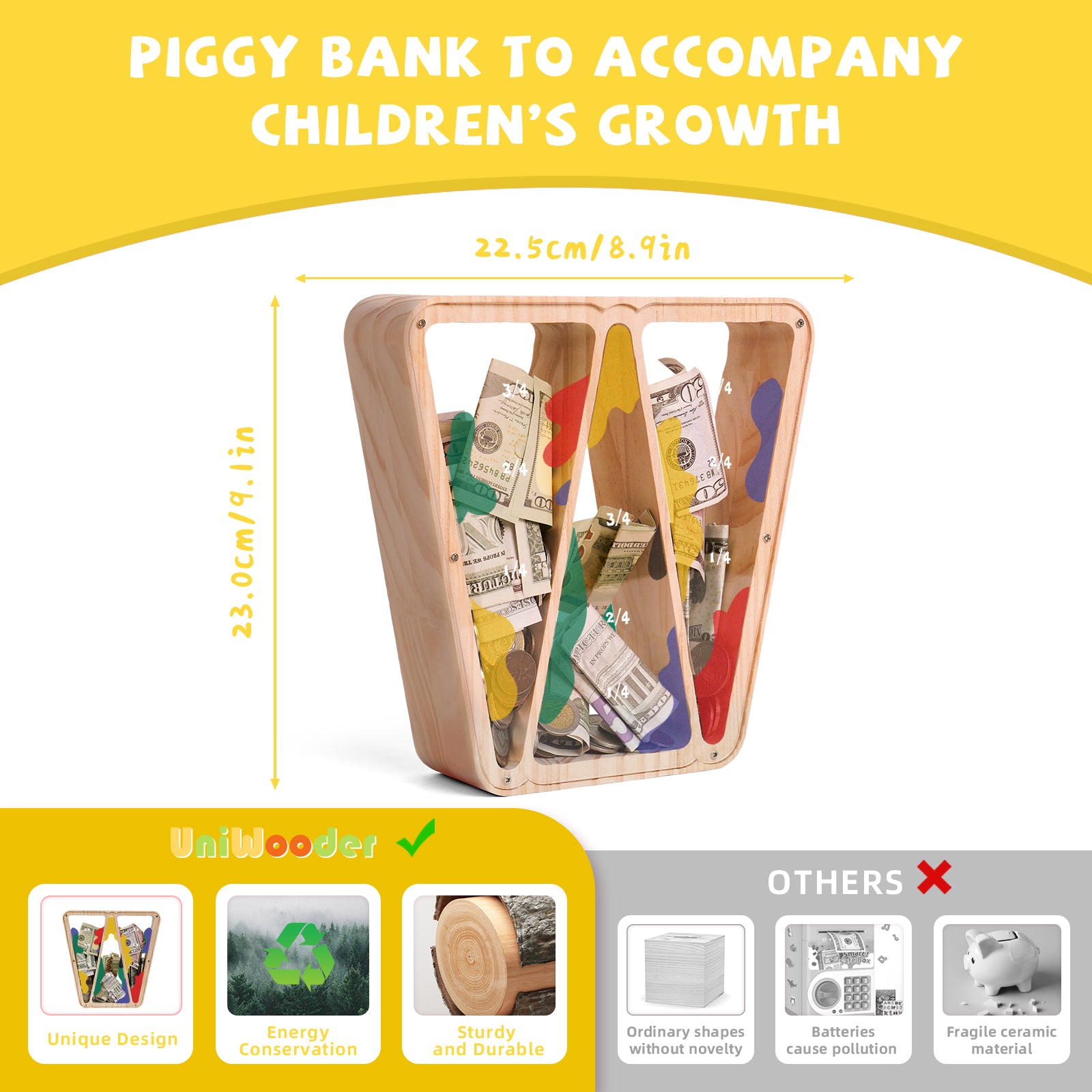 Ladder Piggy Bank - Unique Savings Gift for kids & Families