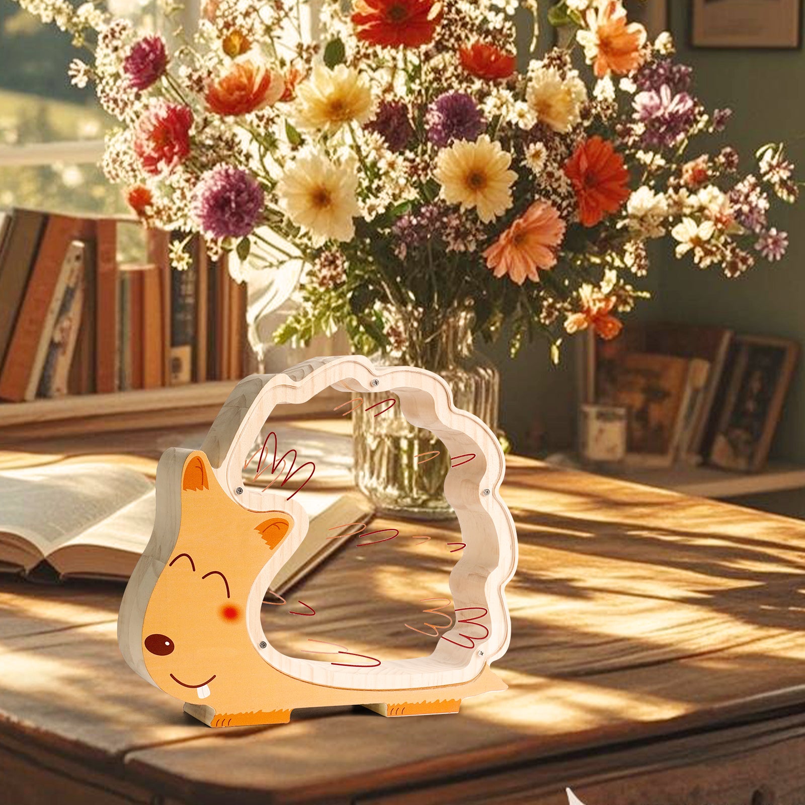 Adorable Hedgehog Coin Bank: Cute, Handcrafted, Functional Gift for Friends