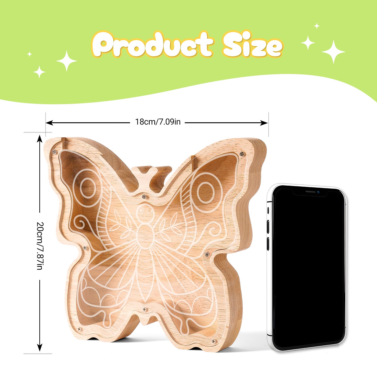 Butterfly Piggy Bank: Elegant, Unbreakable, Safe, Perfect Gift