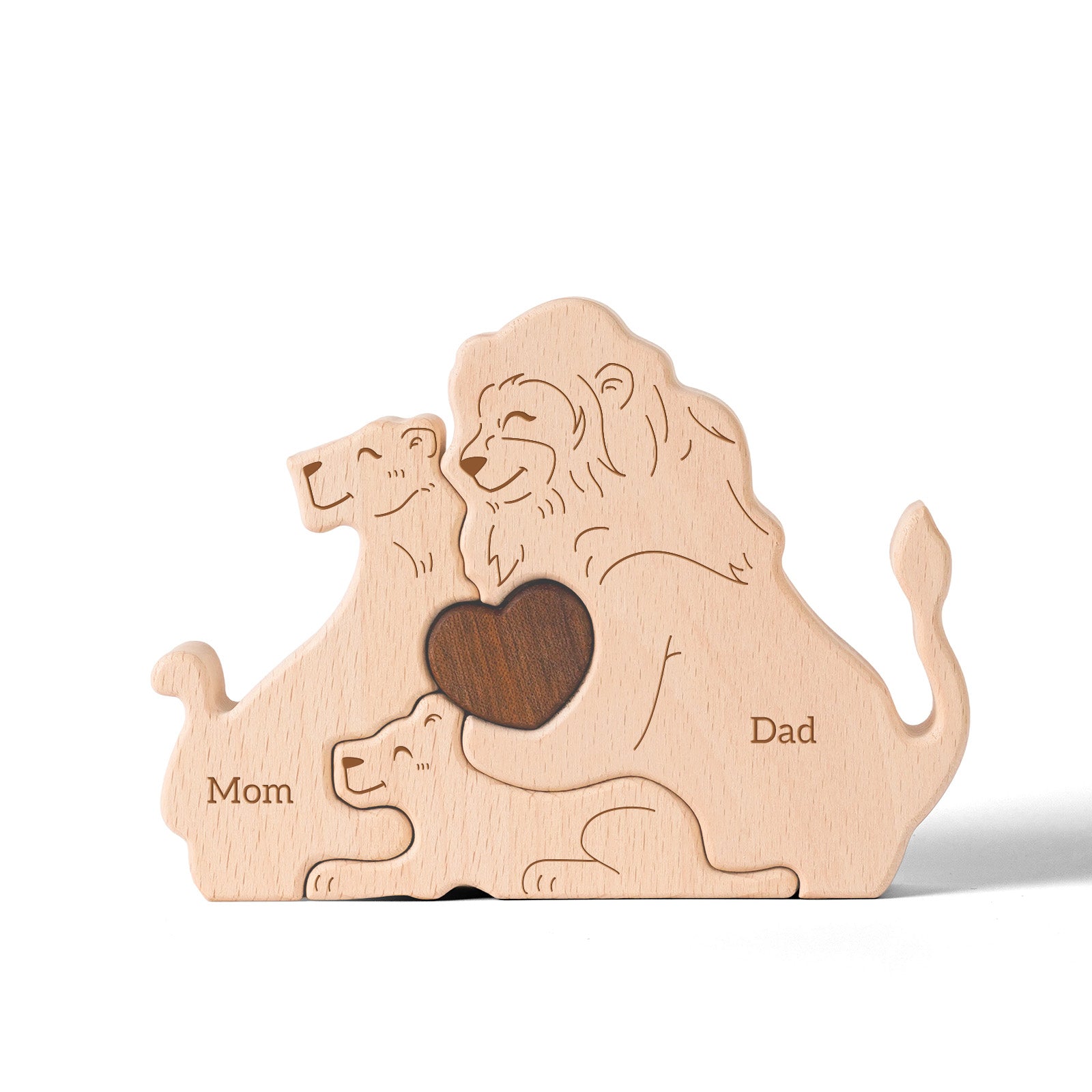 Lion Family Puzzle: Jungle Decor, Symbol of Strength