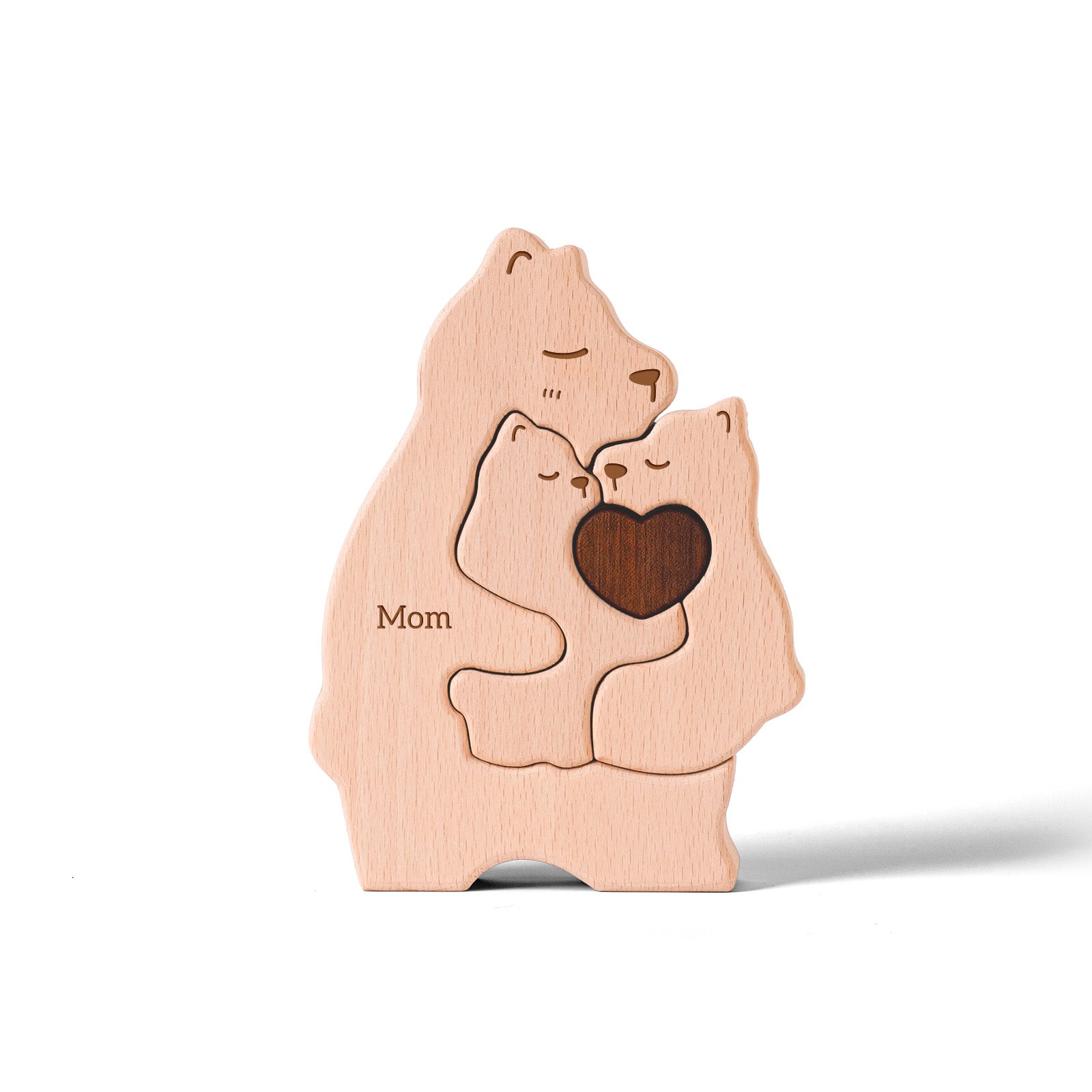 Bear Family Puzzle: Cozy Decor, Rustic Family Gift