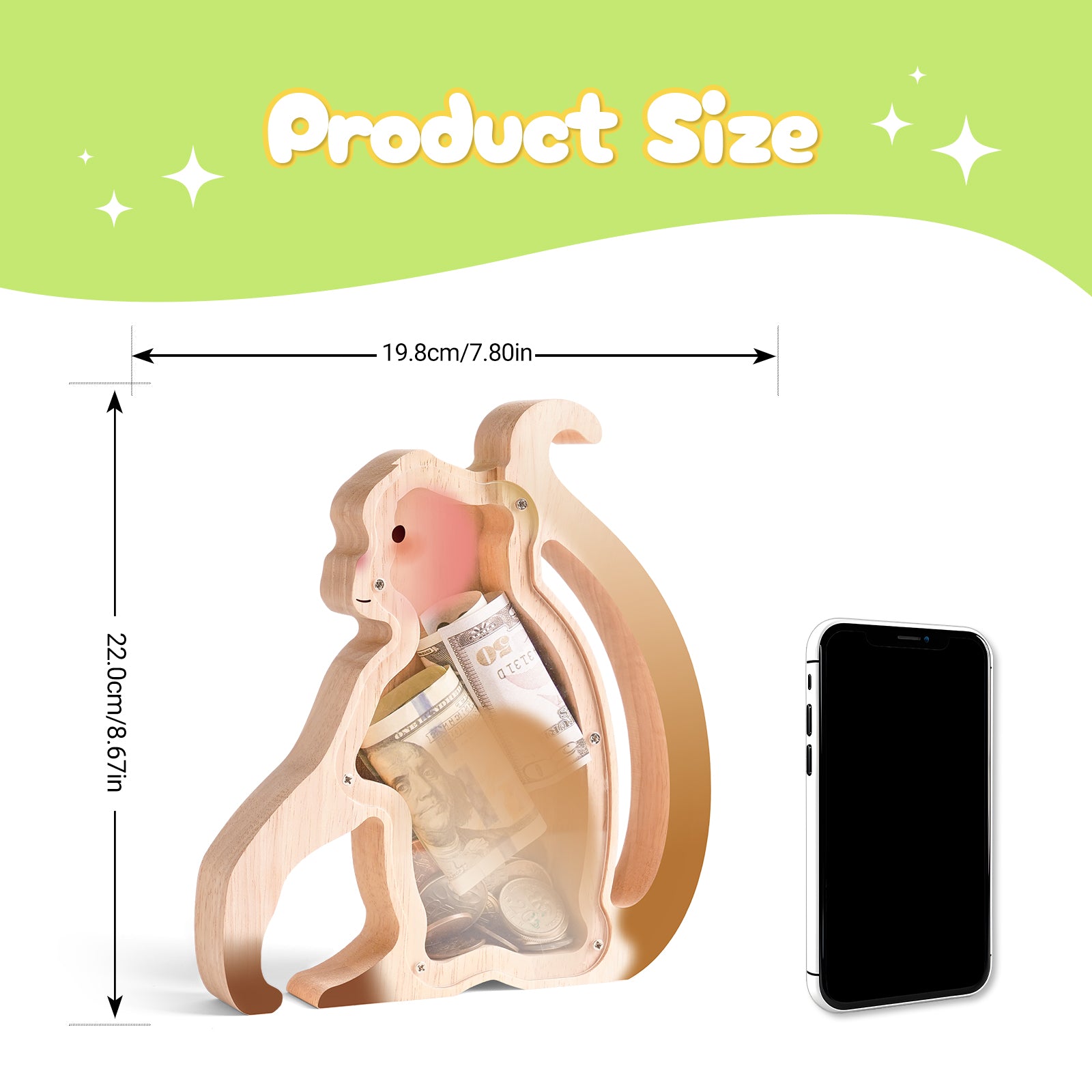 Monkey Piggy Banks: Cute, Unbreakable, Safe, Ideal for Kids