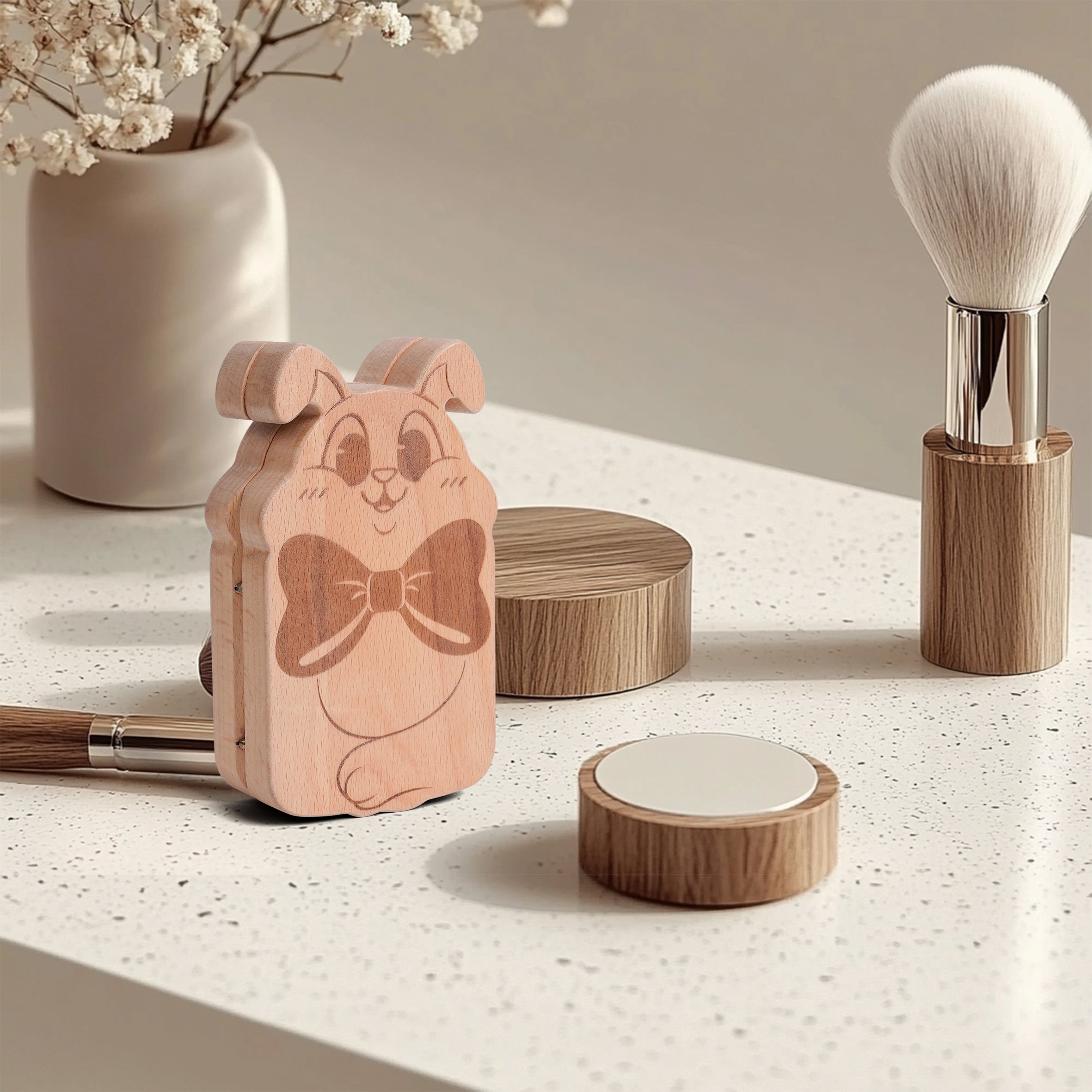 Bunny Wooden Jewelry Box – Whimsical Storage Meets Elegant Functionality