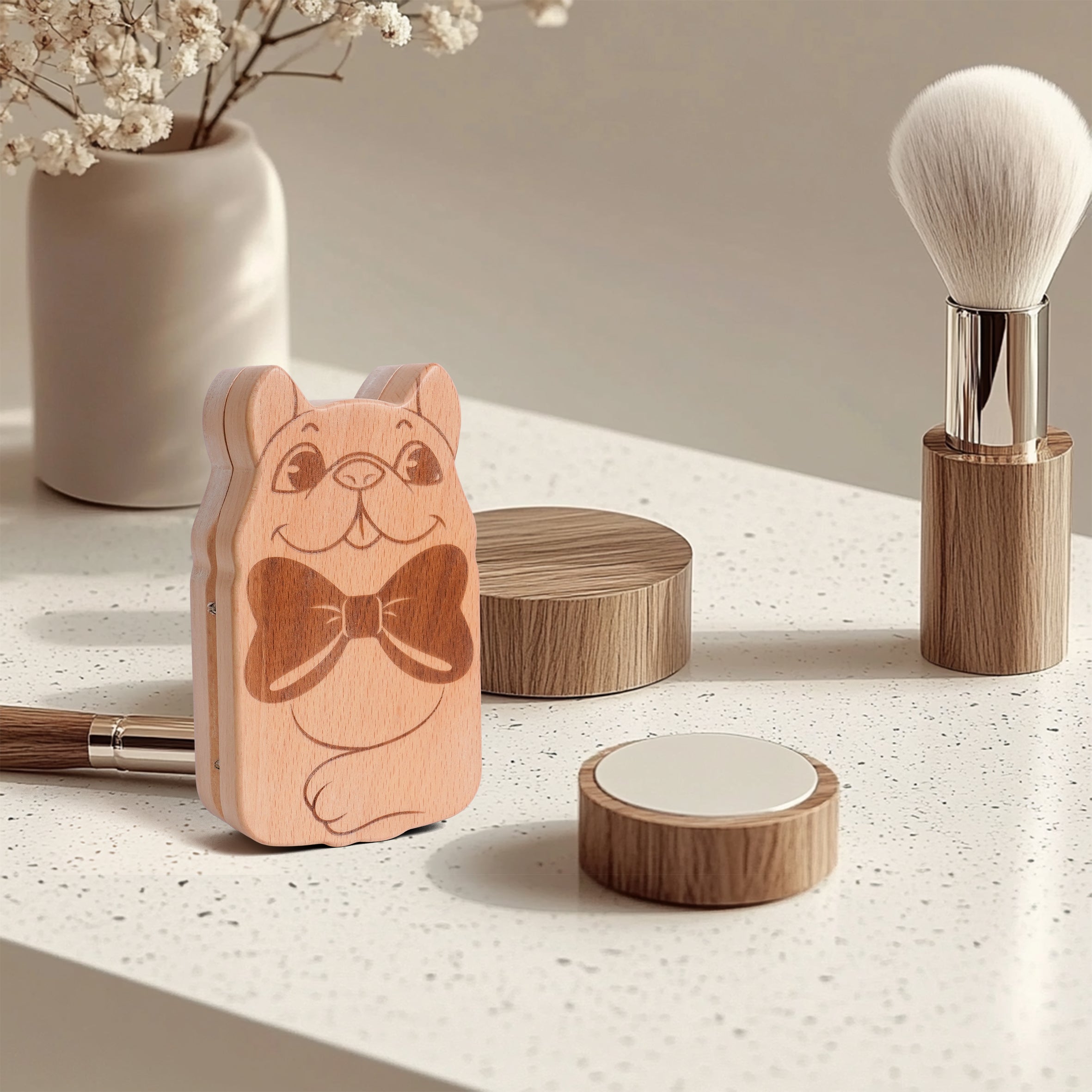 Puppy Wooden Jewelry Box - Adorable & Functional Storage for Your Treasures