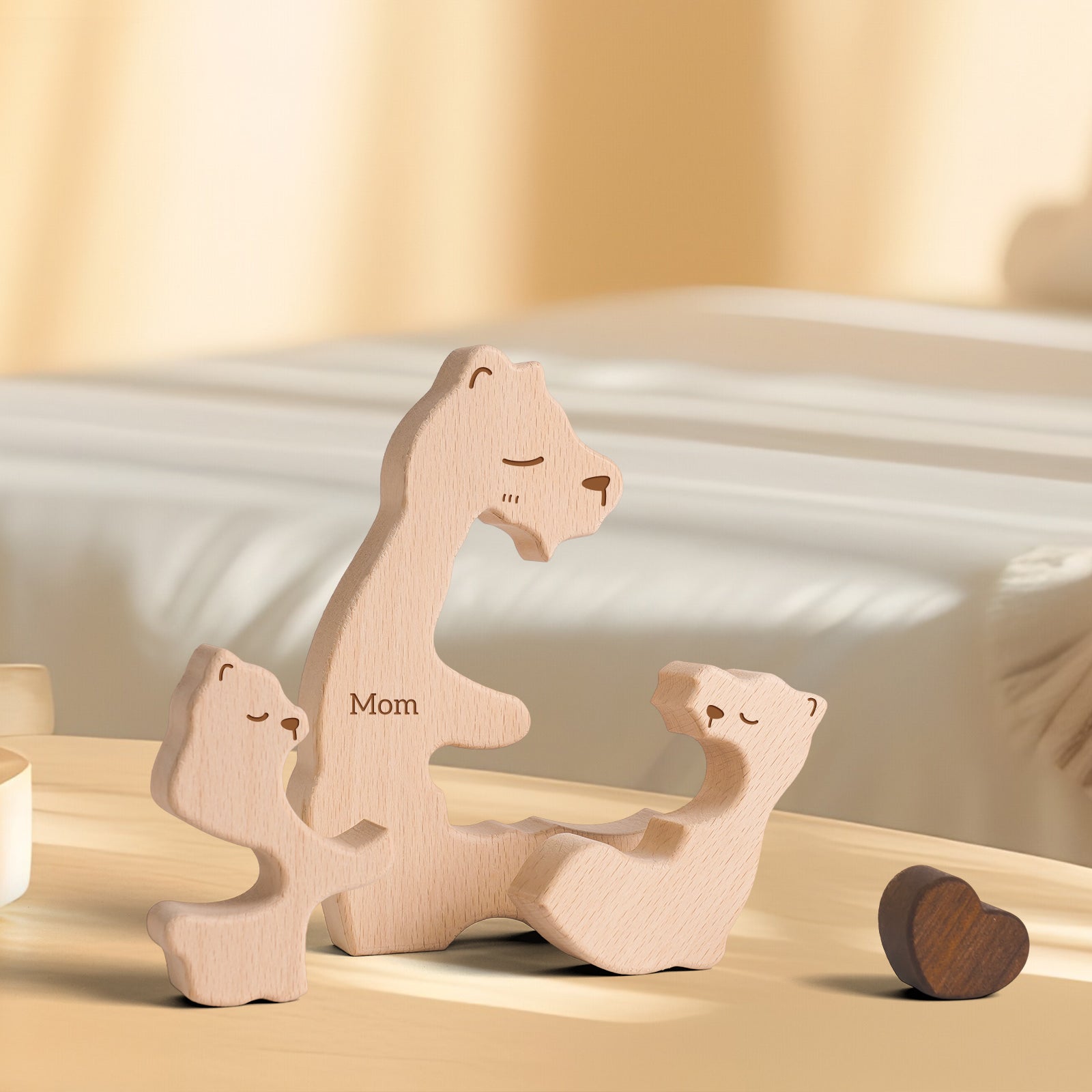 Bear Family Puzzle: Cozy Decor, Rustic Family Gift