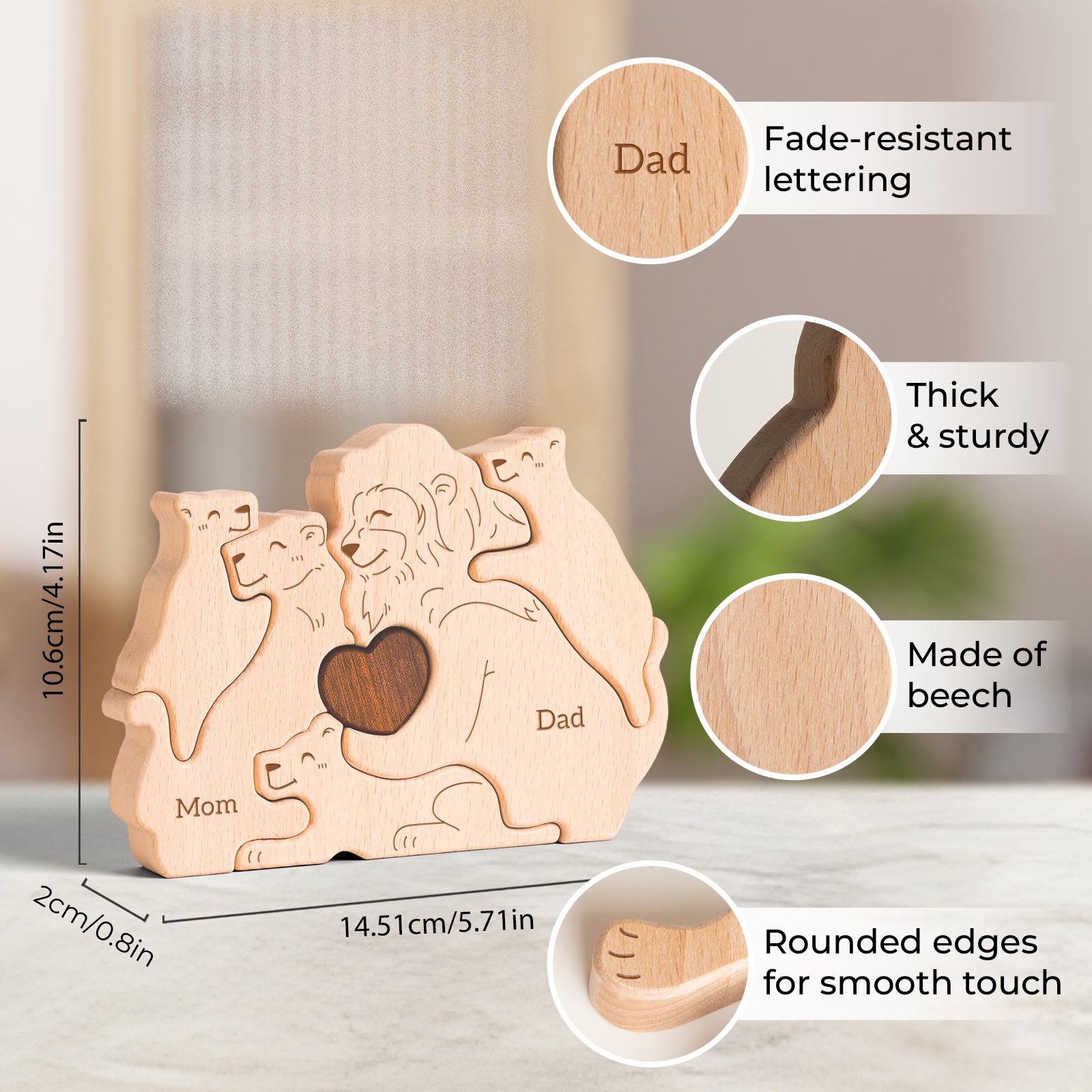 Lion Family Puzzle: Jungle Decor, Symbol of Strength