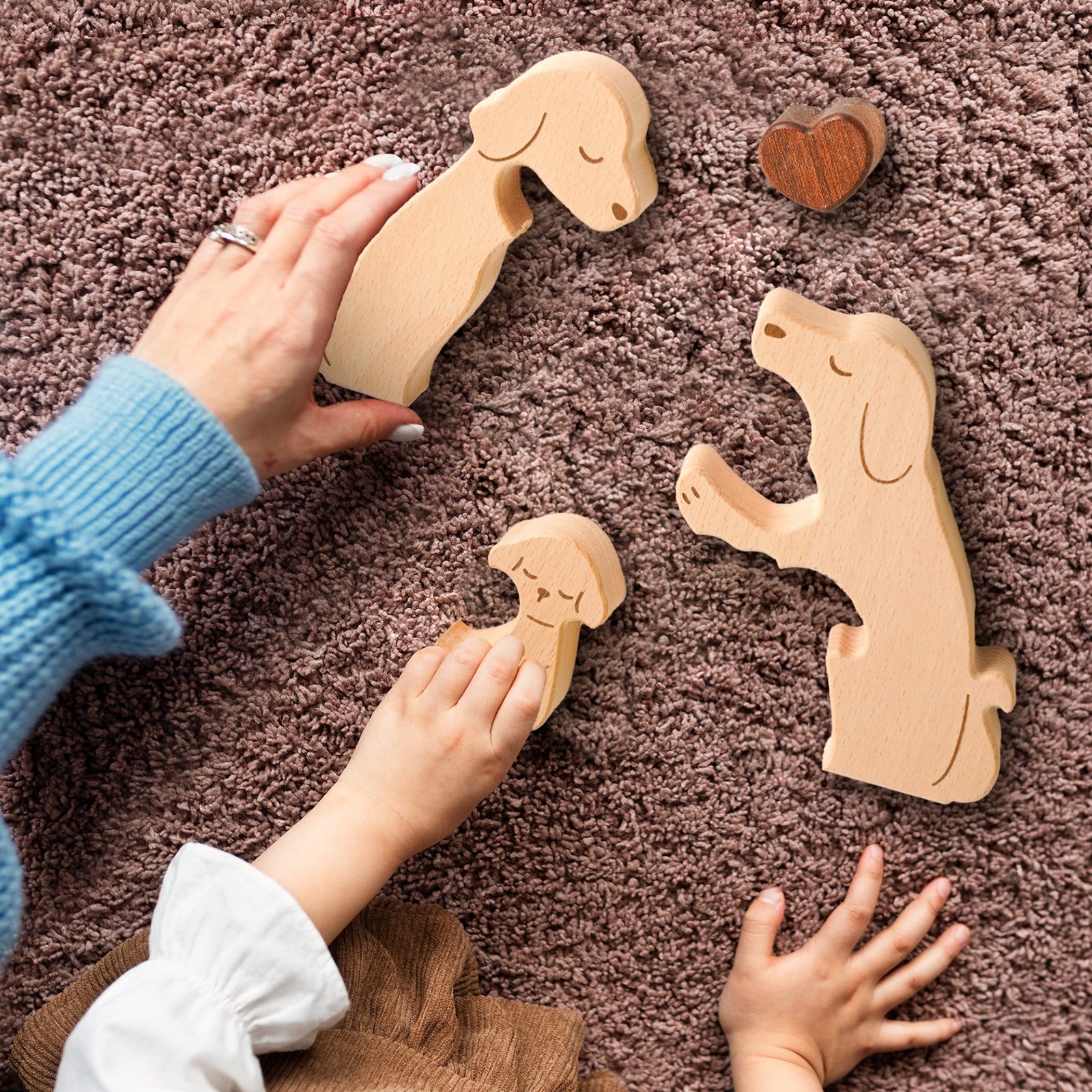 Puppy Family Puzzle: Adorable, Heartwarming Home Decor Gift