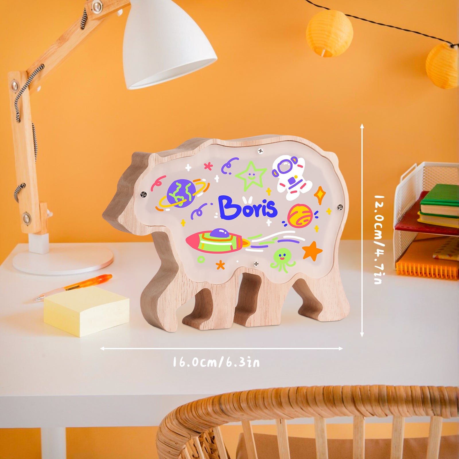 Bear Lamp Kit: DIY, Paintable, Perfect for Kids