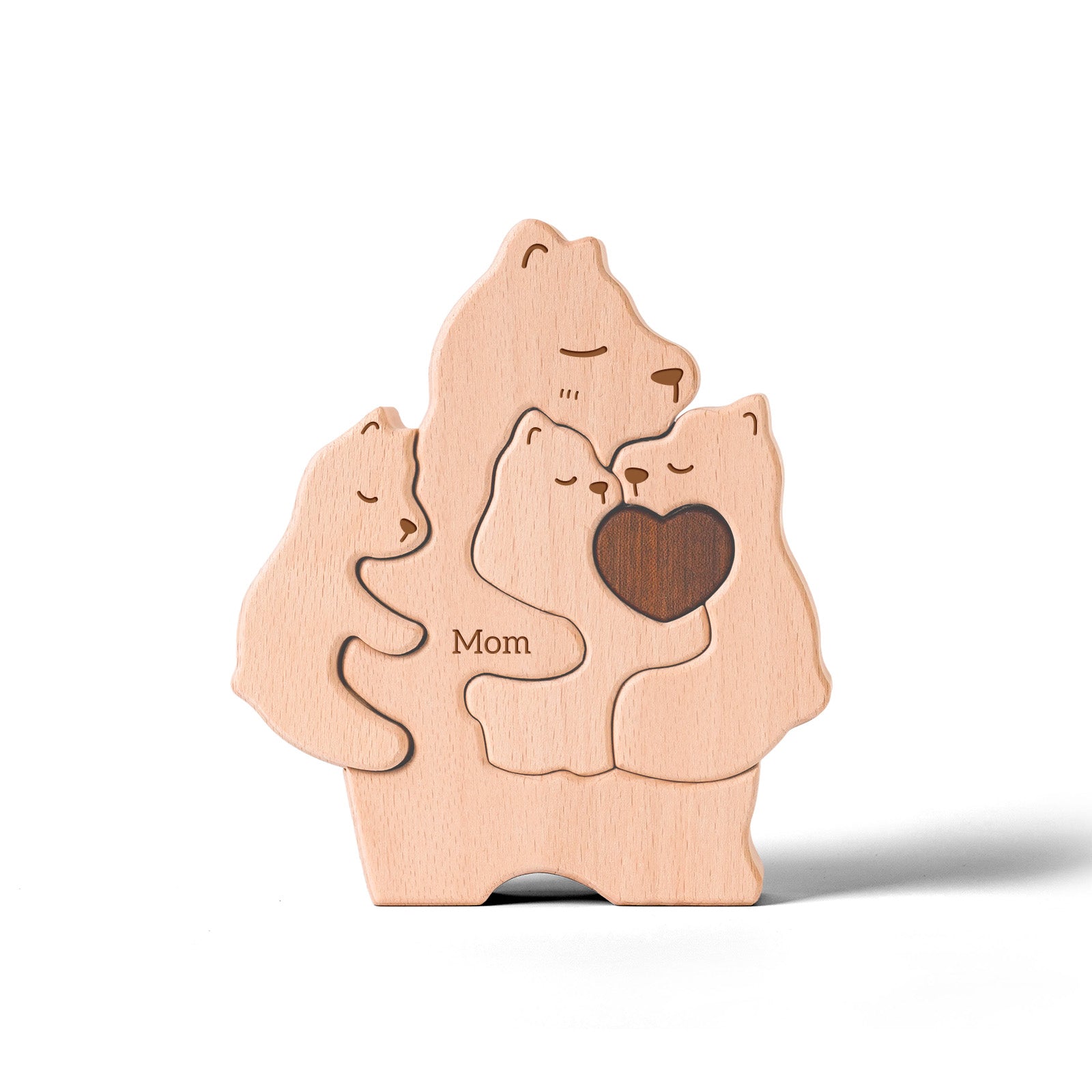 Bear Family Puzzle: Cozy Decor, Rustic Family Gift
