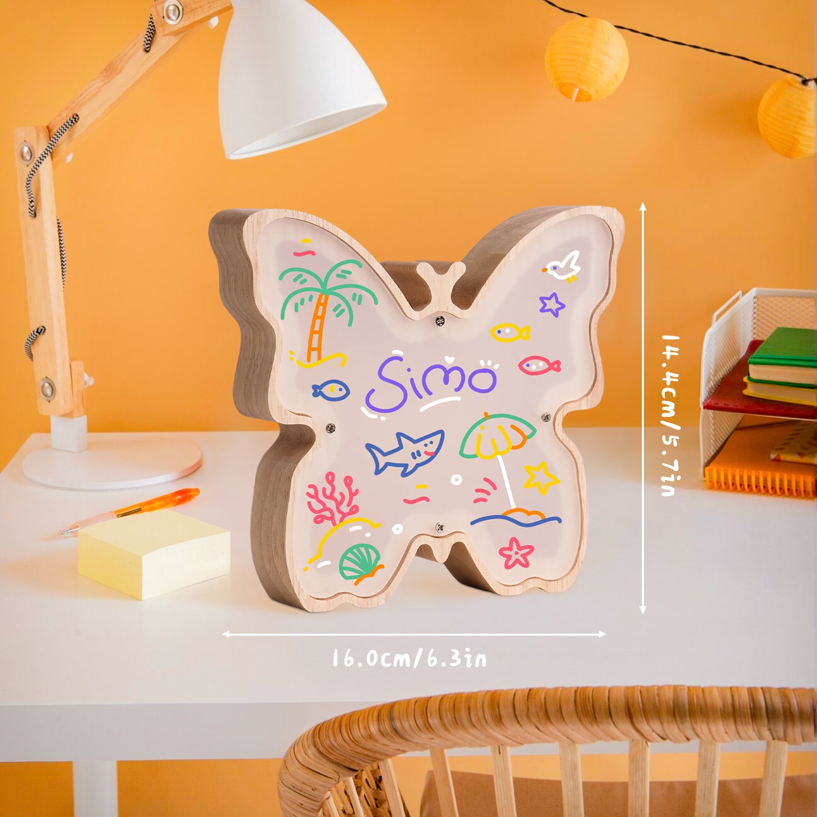 Butterfly Lamp Kit: DIY, Paintable, Perfect for Kids