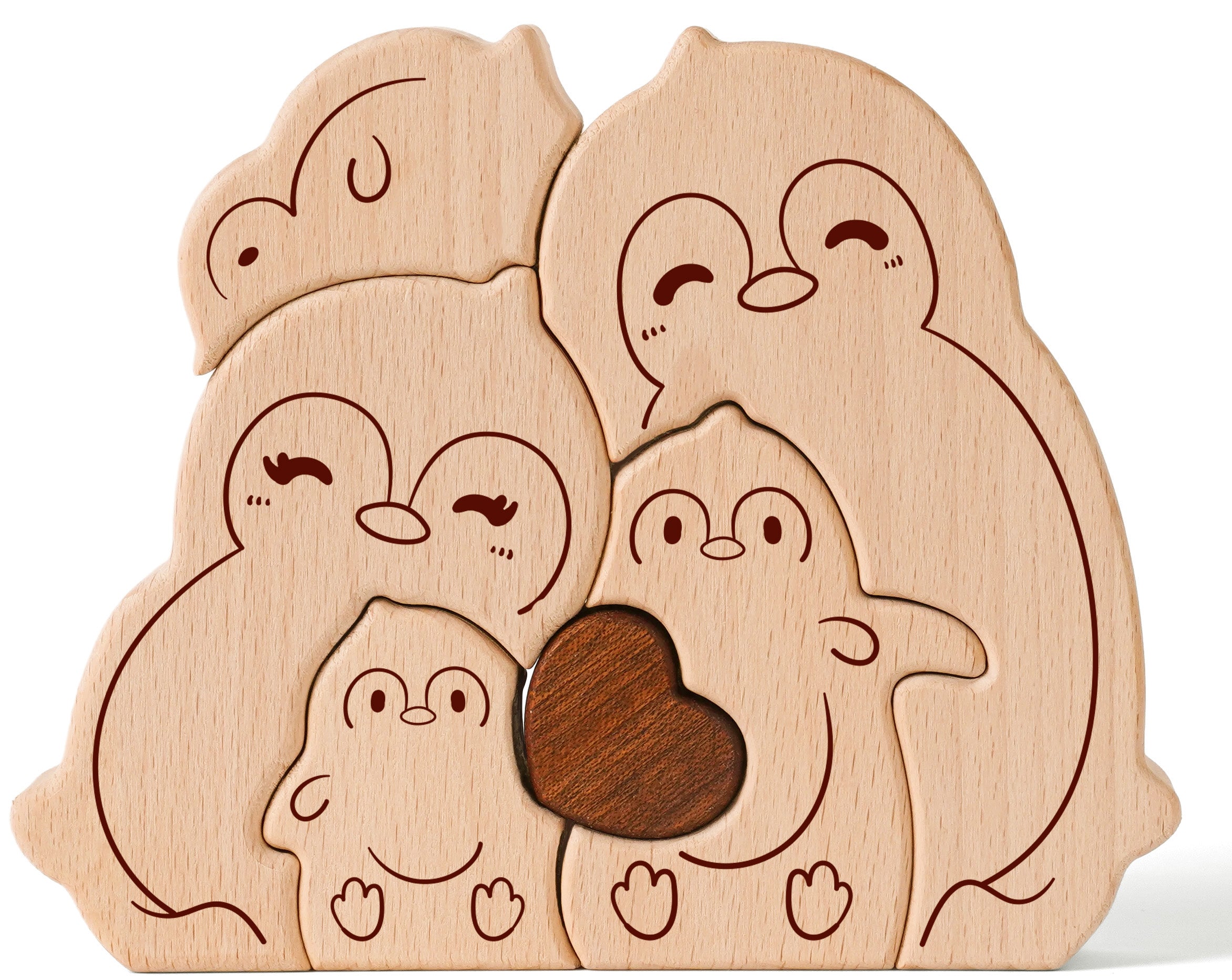 Penguin Family Puzzle: Adorable Home Decor, Heartwarming Family Gift
