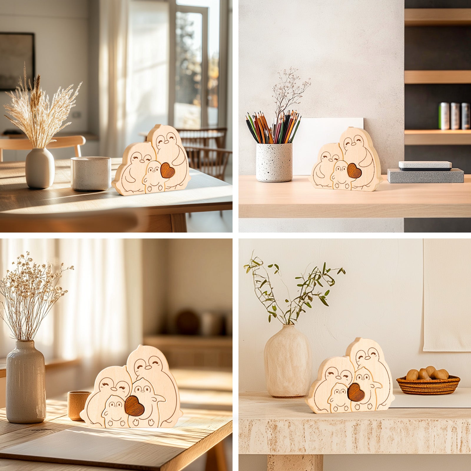Penguin Family Puzzle: Adorable Home Decor, Heartwarming Family Gift