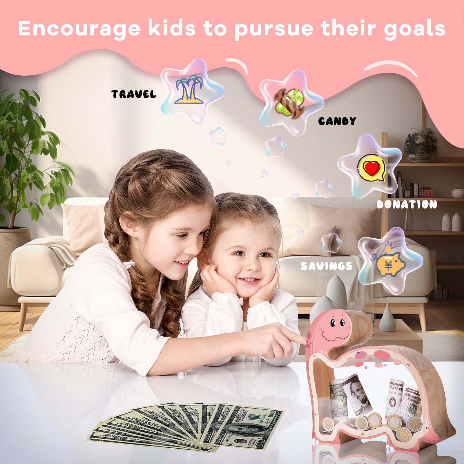 Brachiosaurus Piggy Bank: Elegant Money Keeper & Decorative Gift