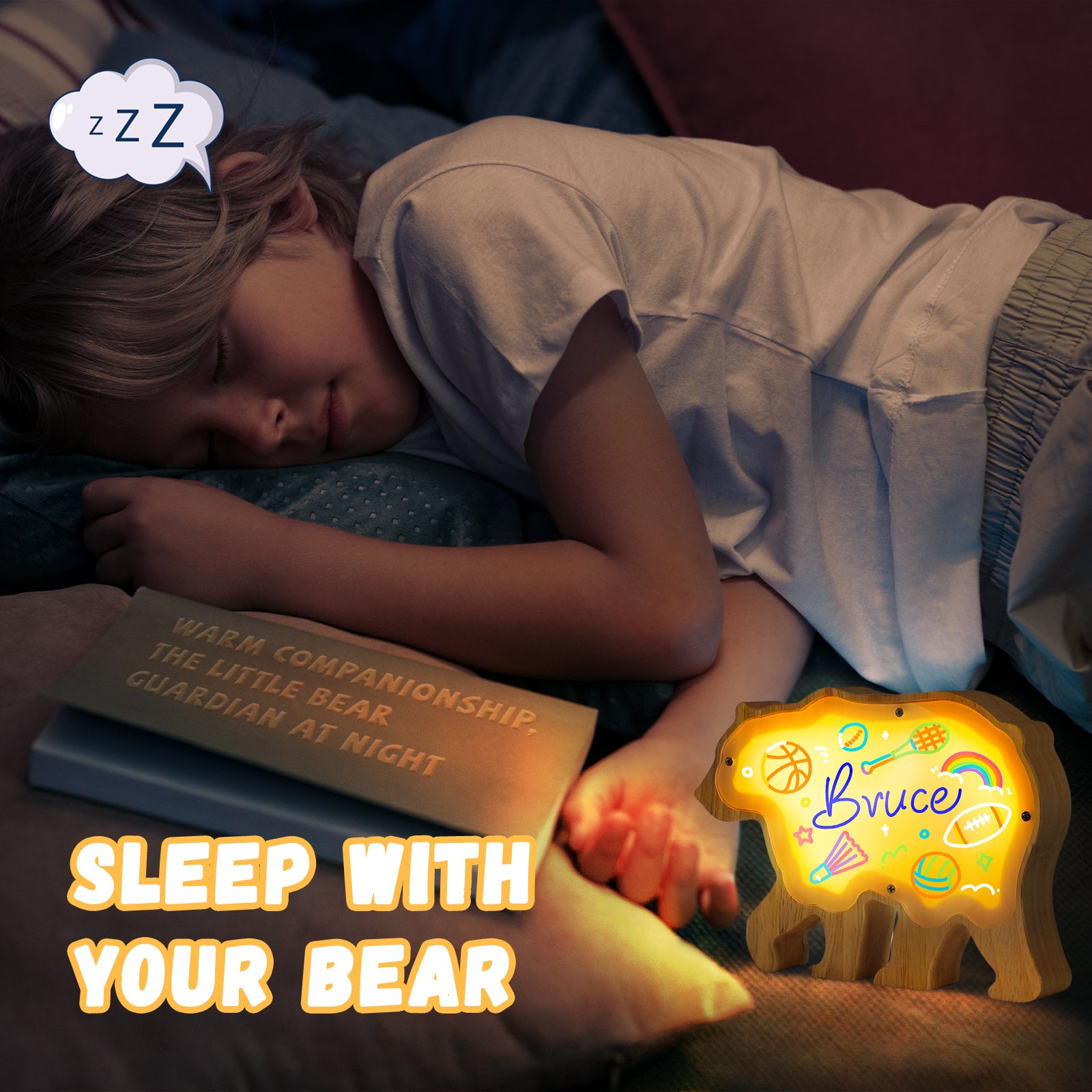 Bear Lamp Kit: DIY, Paintable, Perfect for Kids